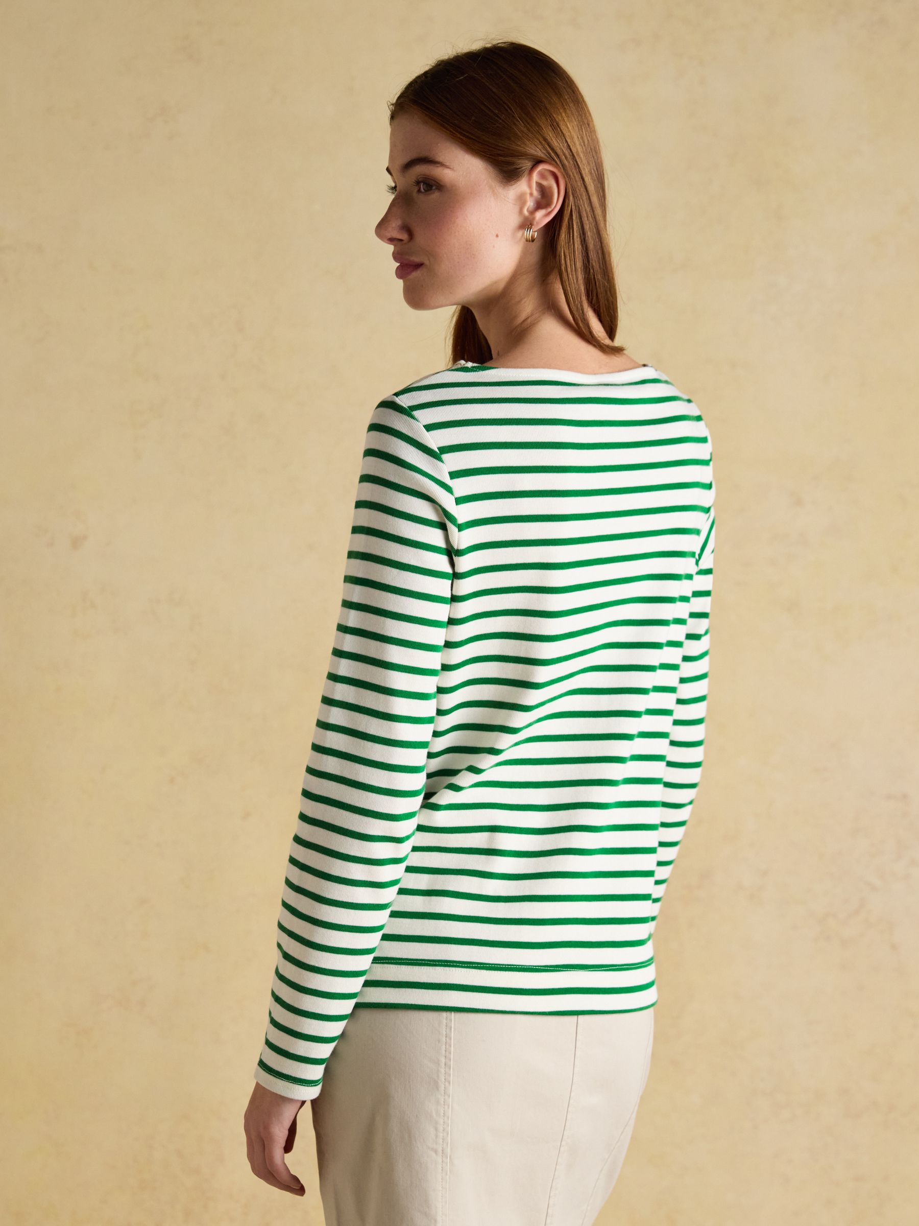 Christmas Harbour Green/White Bauble Boat Neck Breton Top - Image 2 of 7 Christmas Harbour Green/White Bauble Boat Neck Breton Top - Image 2 of 7