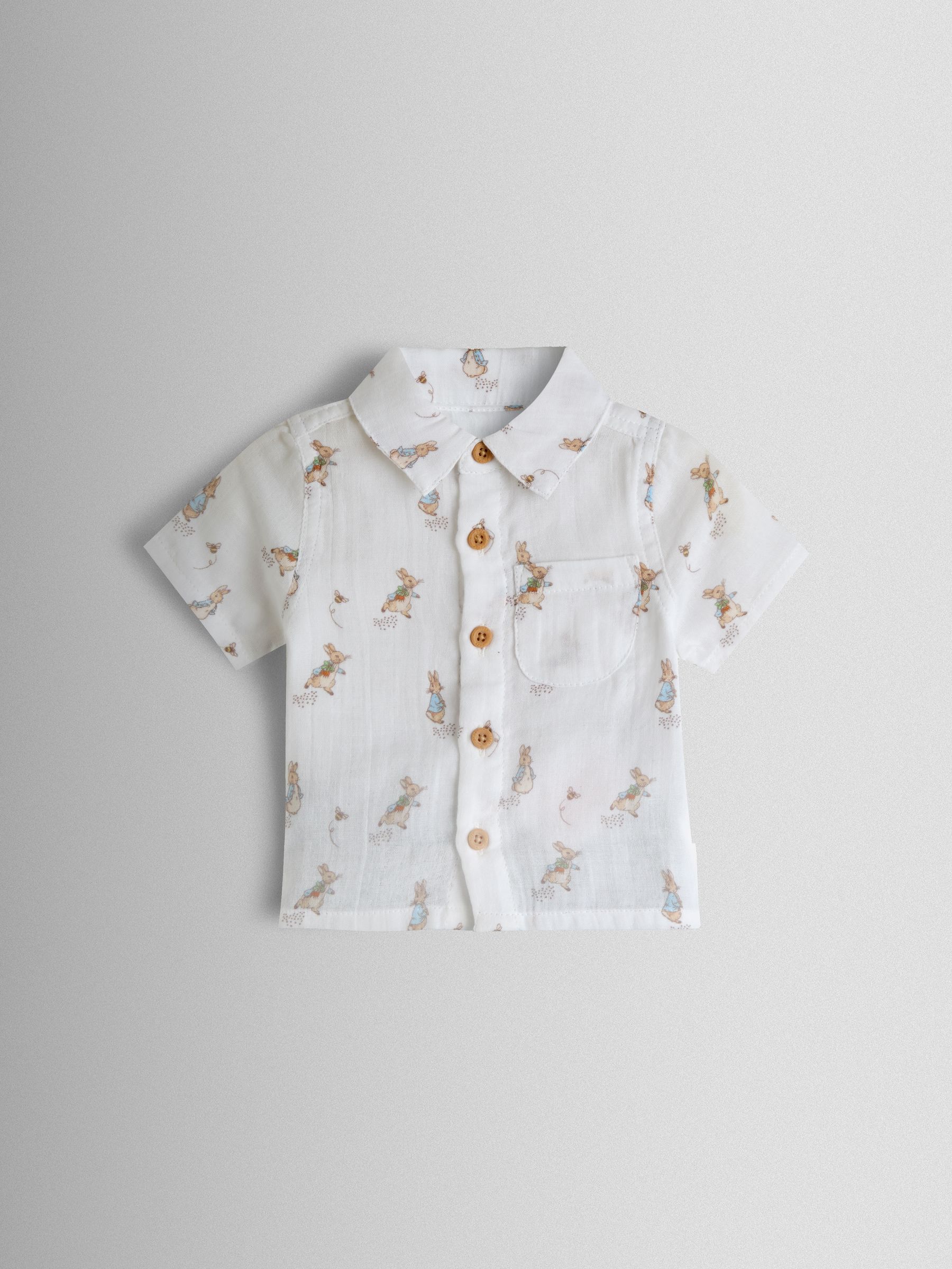 Navy Peter Rabbit™ 2-Piece Shirt & Shorts Set - Image 2 of 6 Navy Peter Rabbit™ 2-Piece Shirt & Shorts Set - Image 2 of 6