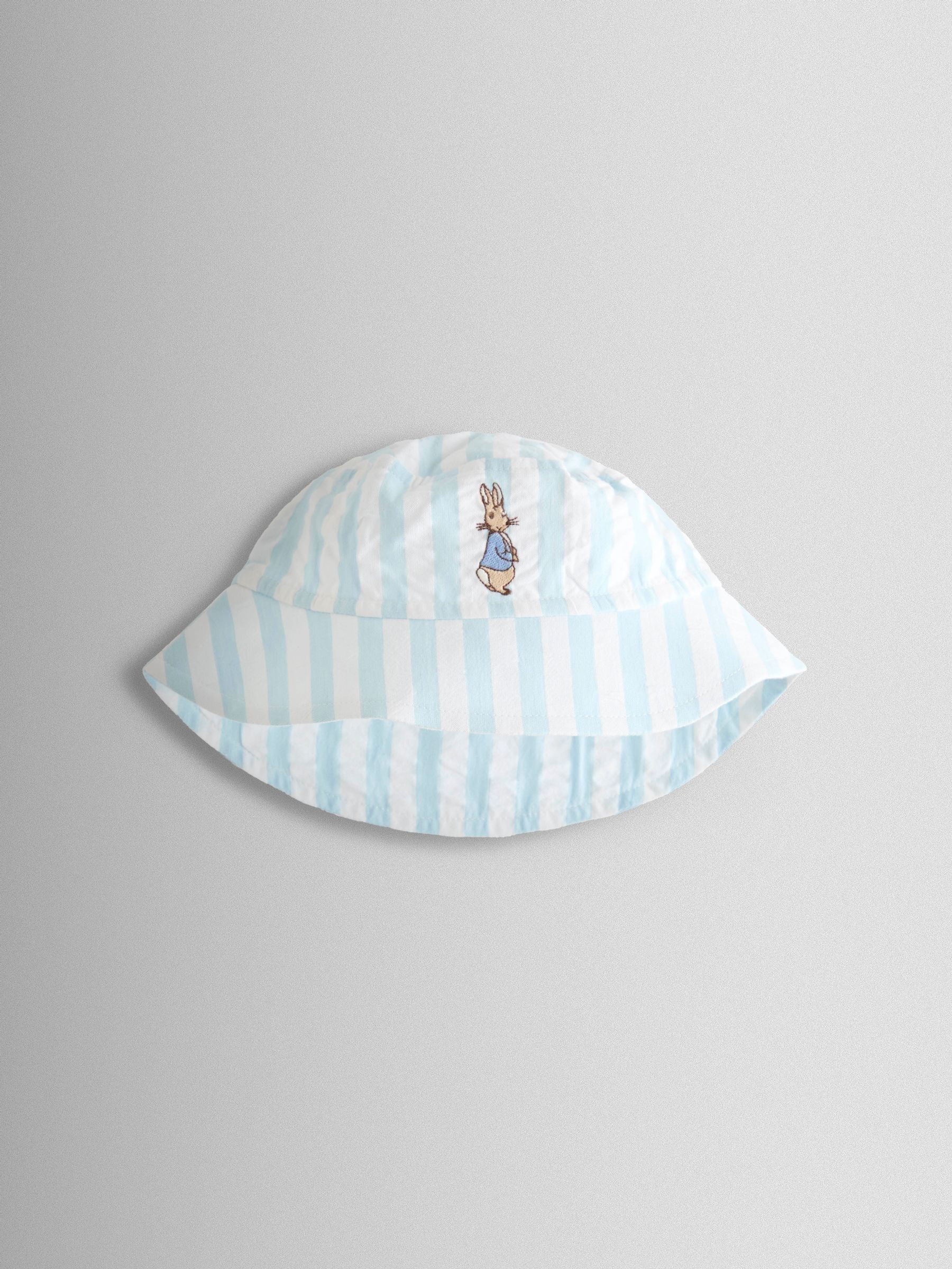 Blue Peter Rabbit™ Stripe Dungaree, Body & Hat Set - Image 10 of 11