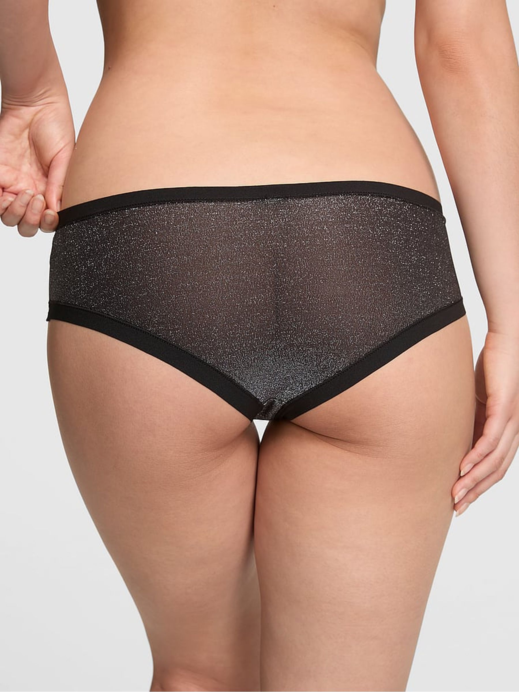 Black Shine Cheeky No Show Knickers - Image 2 of 2