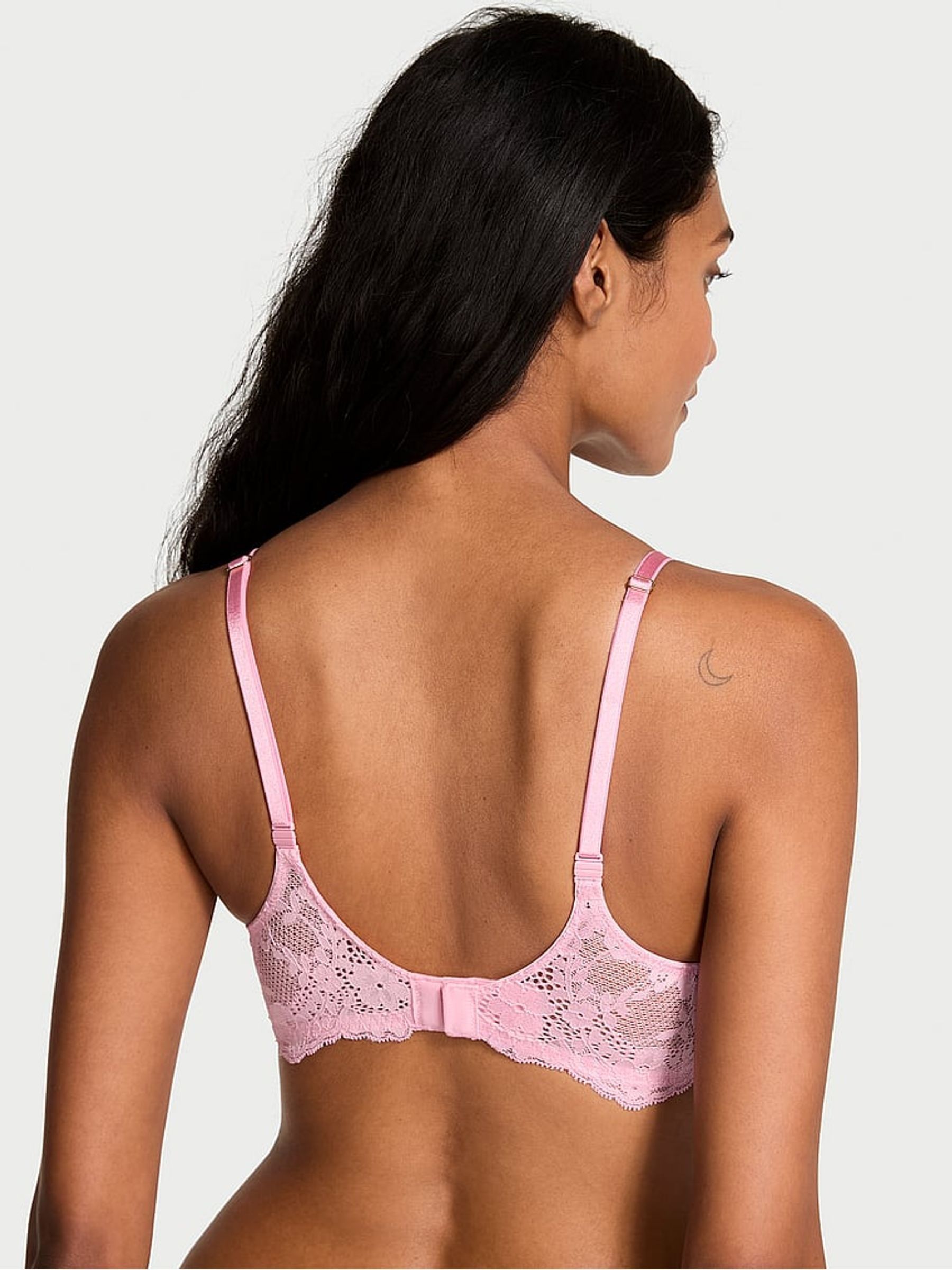 Petal Pink Push Up Lace Bra - Image 2 of 2 Petal Pink Push Up Lace Bra - Image 2 of 2