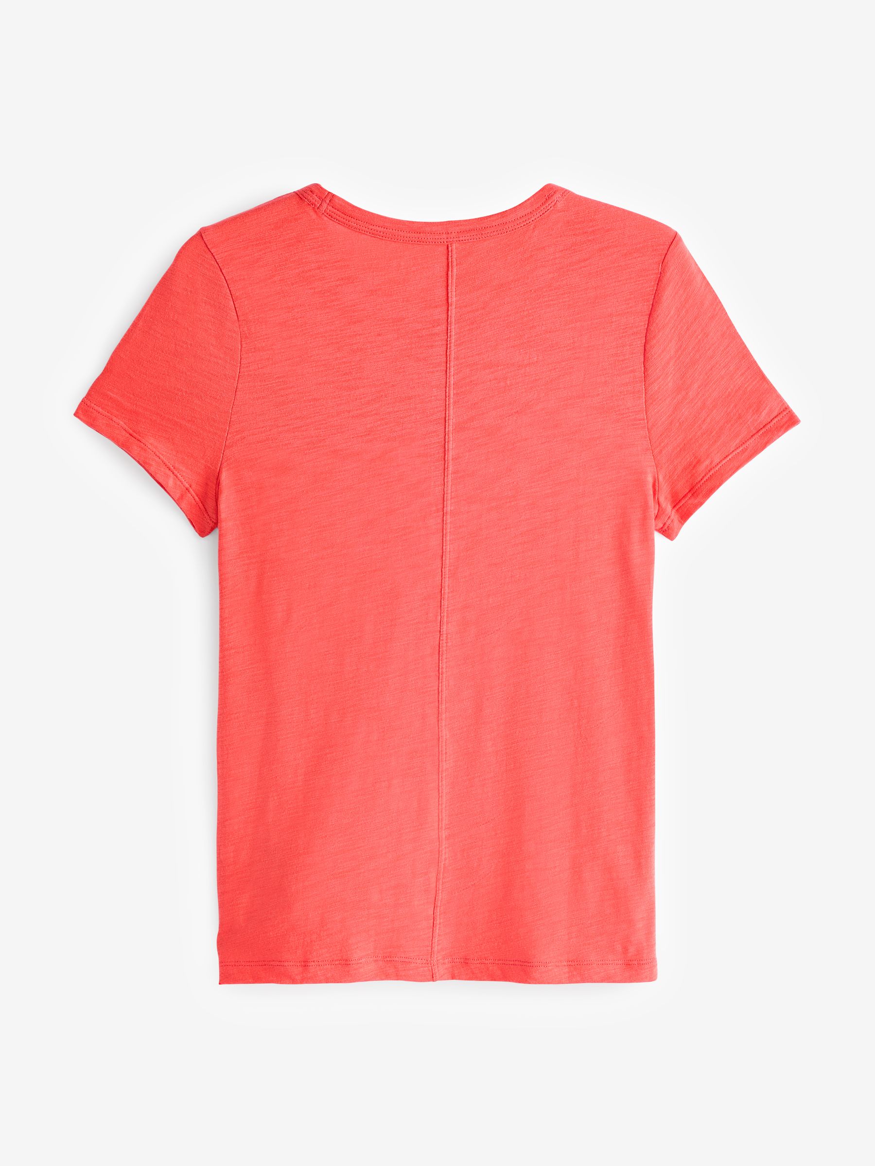 Red Cotton Short Sleeve Crew Neck T-Shirt - Image 2 of 3 Red Cotton Short Sleeve Crew Neck T-Shirt - Image 2 of 3