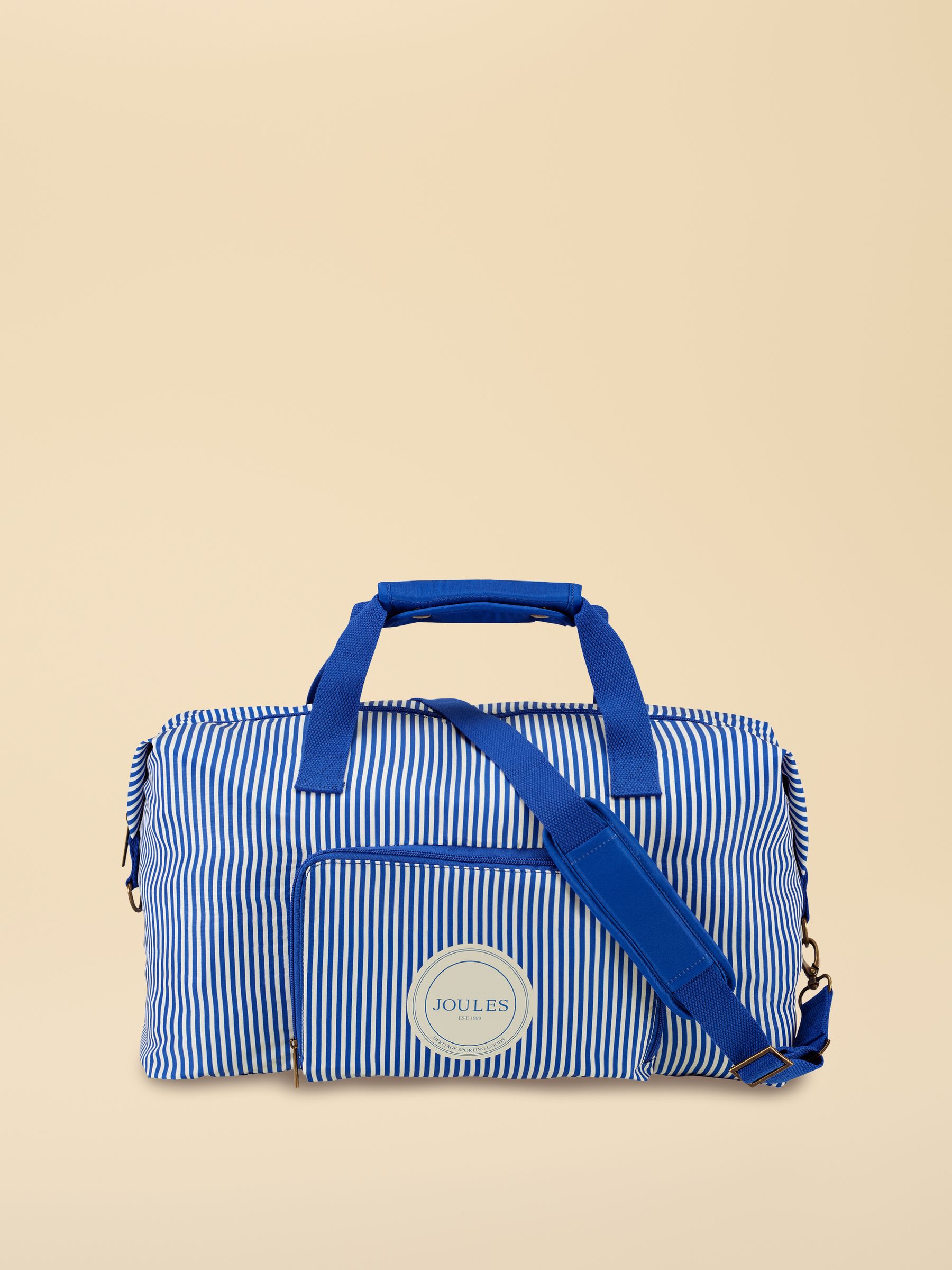 Ticking Stripe Packaway Duffle - Image 1 of 5