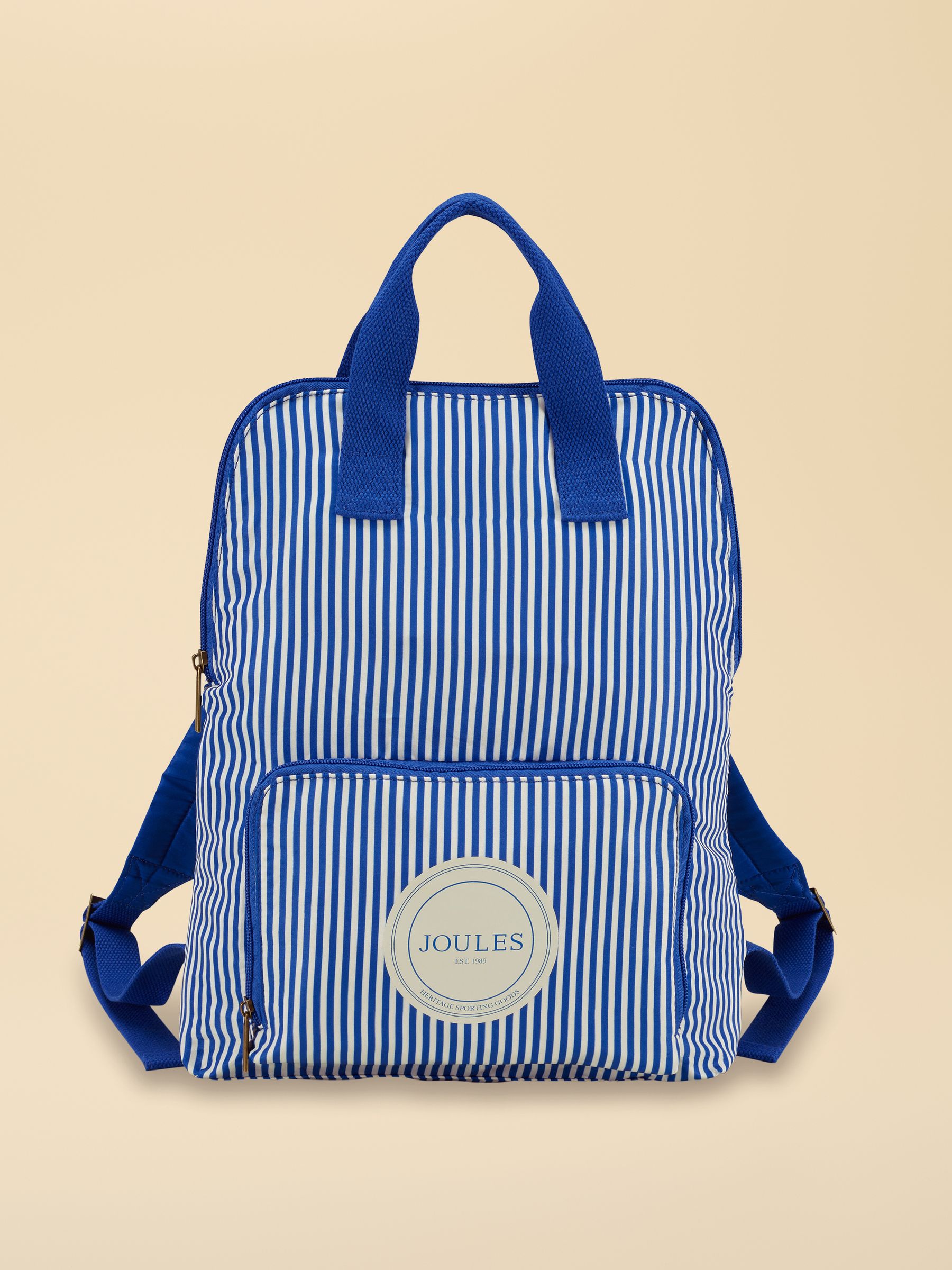 Ticking Stripe Packaway Backpack - Image 1 of 4