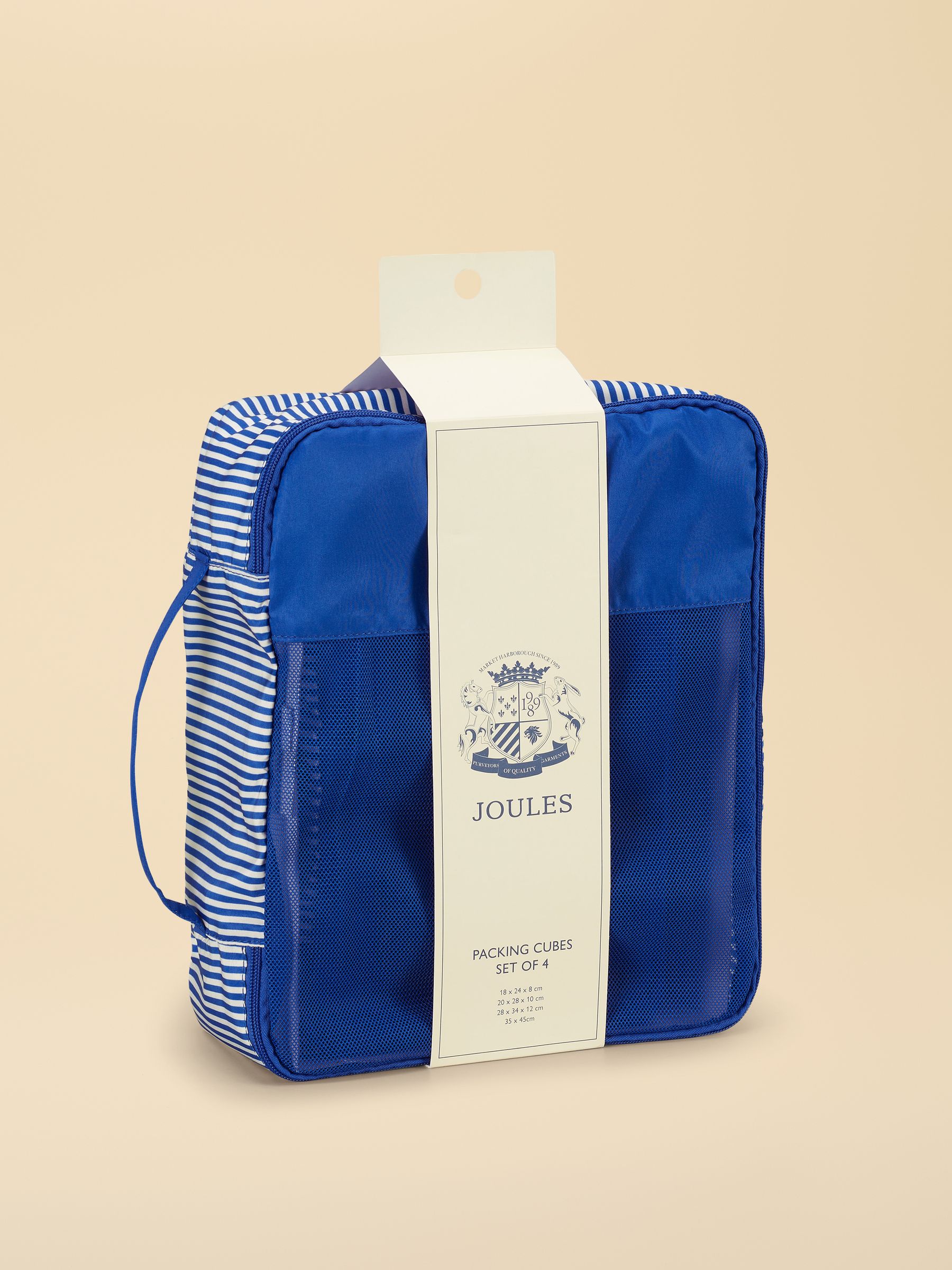 Blue & White Ticking Stripe Packing Cubes - Image 1 of 3