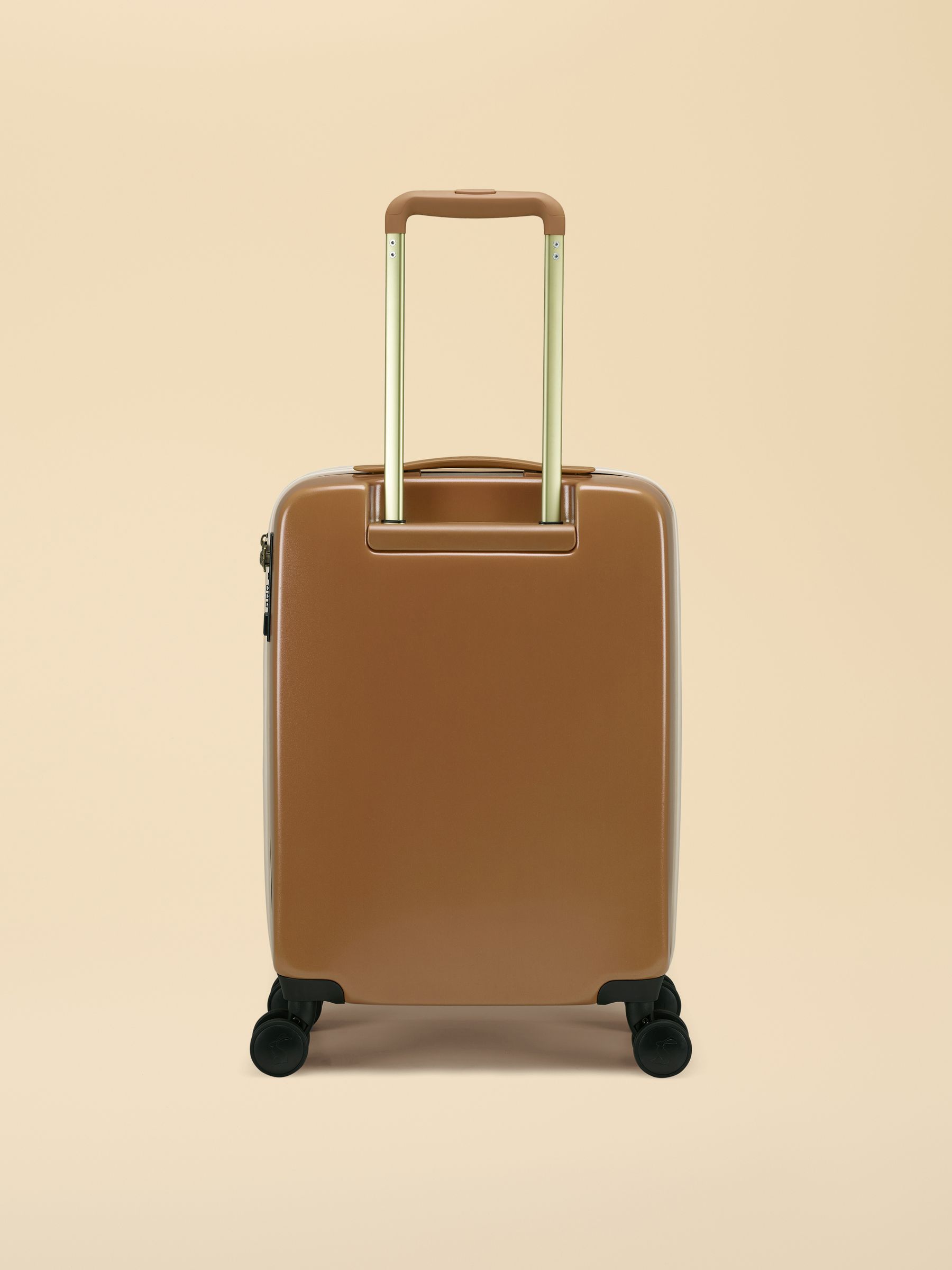 Olive And Tan Colourblock Cabin Four Wheel Hard Shell Suitcase - Image 5 of 10