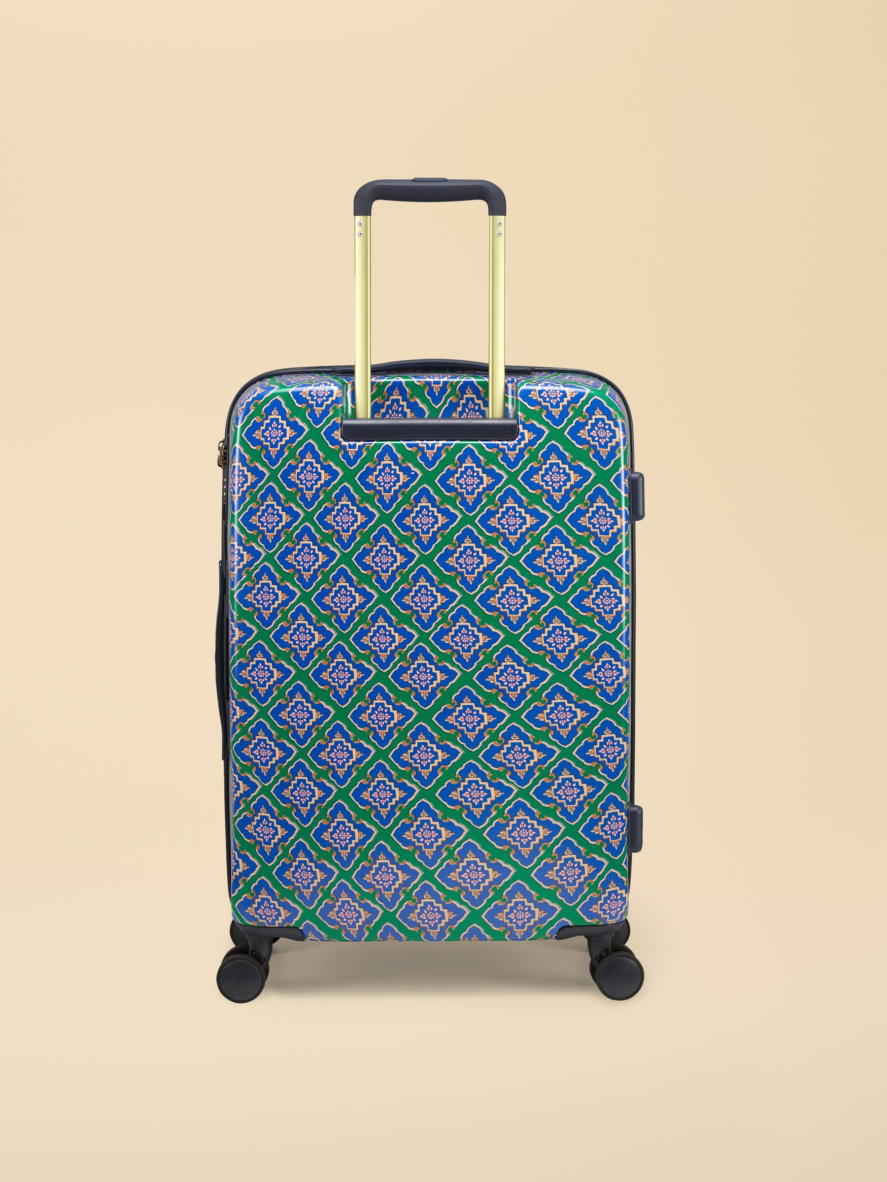 Tile Diamond Medium Four Wheel Hard Shell Suitcase - Image 6 of 12