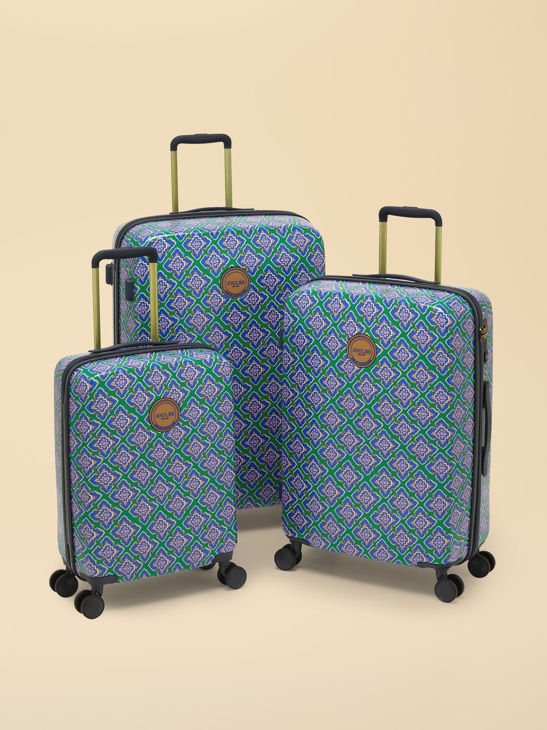 Tile Diamond Large Four Wheel Hard Shell Suitcase - Image 12 of 12