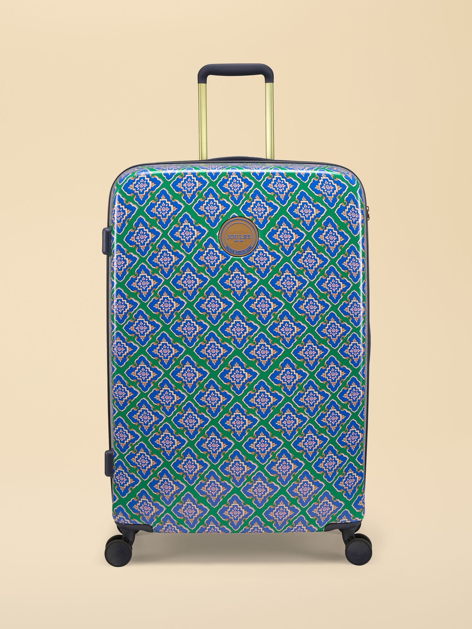 Tile Diamond Large Four Wheel Hard Shell Suitcase - Image 5 of 12