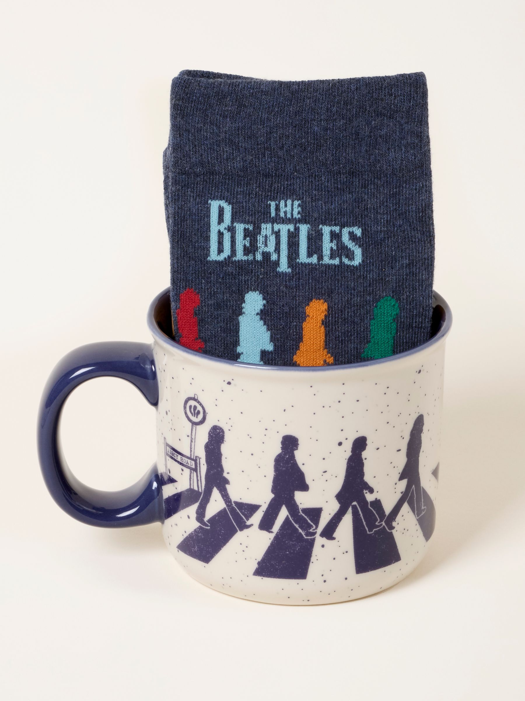 FatFace - Multi Beatles Sock in a Mug