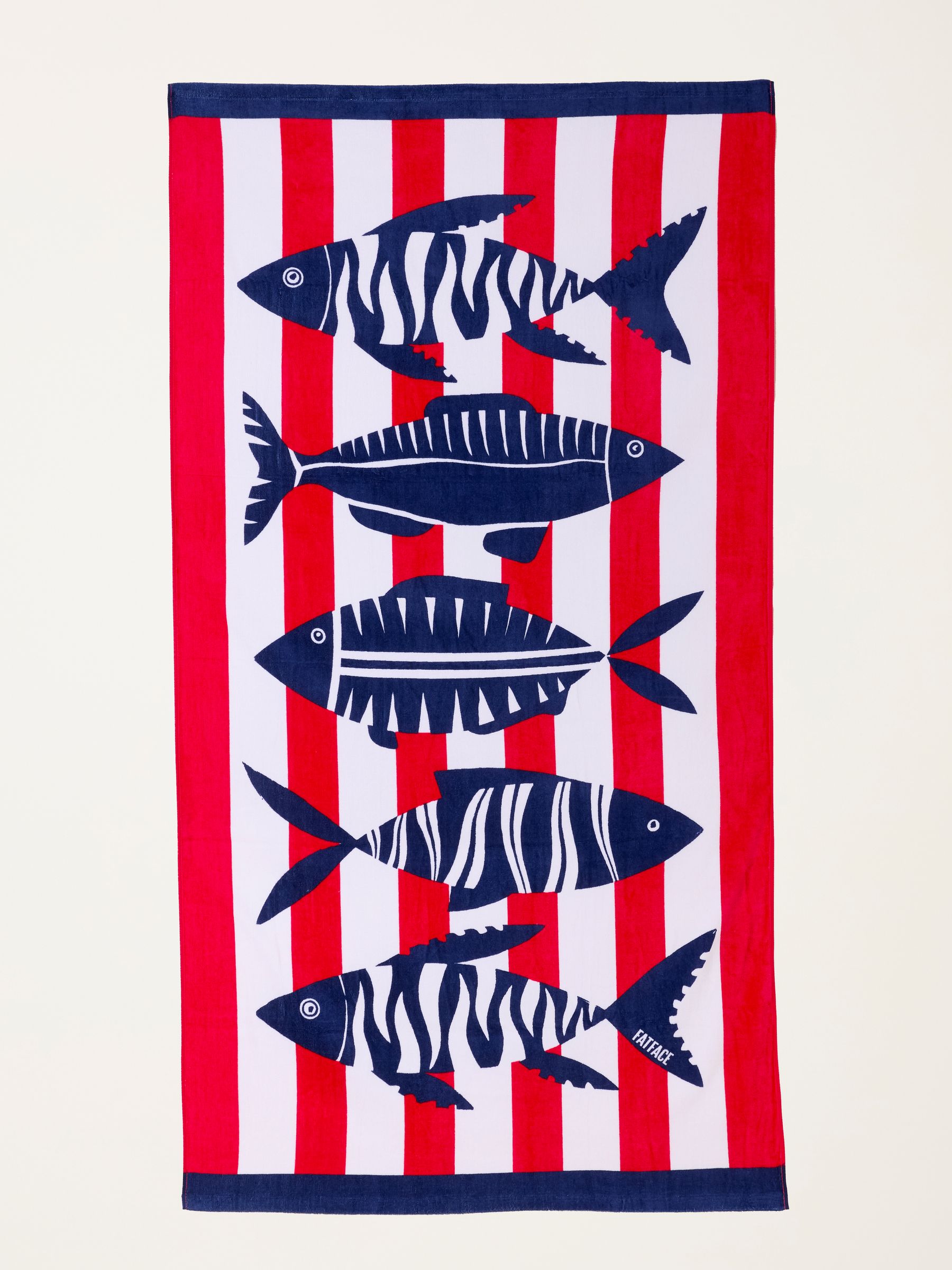 Red Fish Stripe Towel - Image 2 of 2