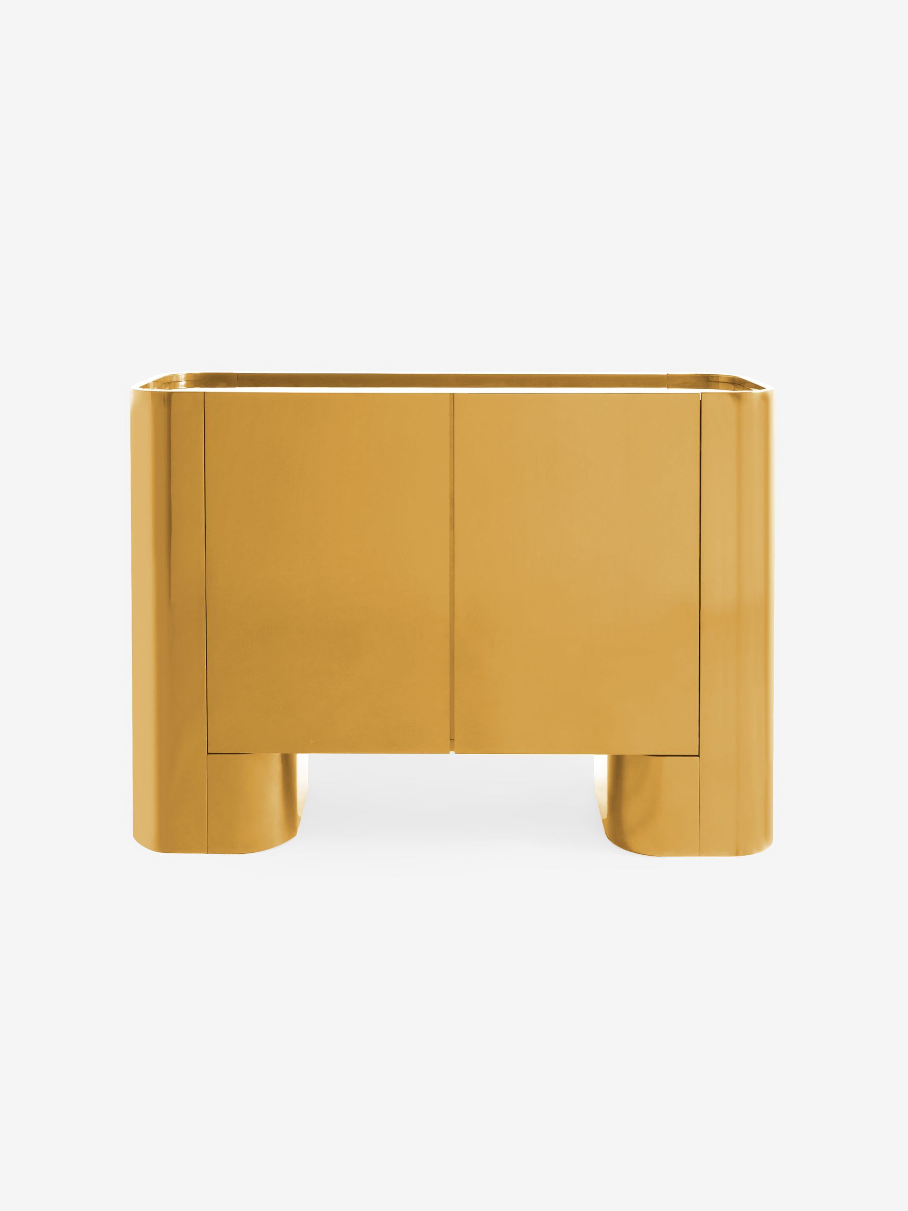 Kain Small Sideboard in Cumin Yellow Gloss - Image 5 of 5
