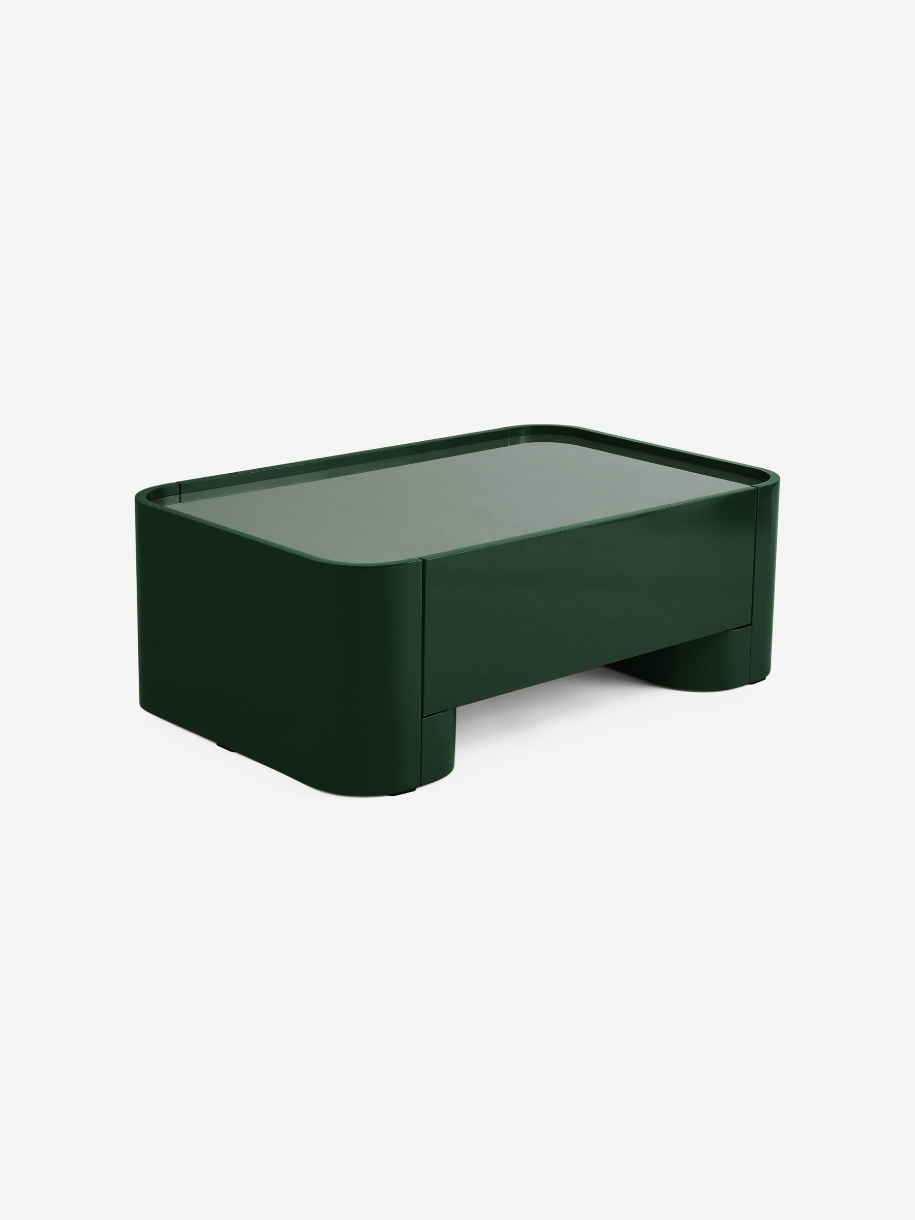 Kain Storage Coffee Table in Dark Green Gloss - Image 1 of 2