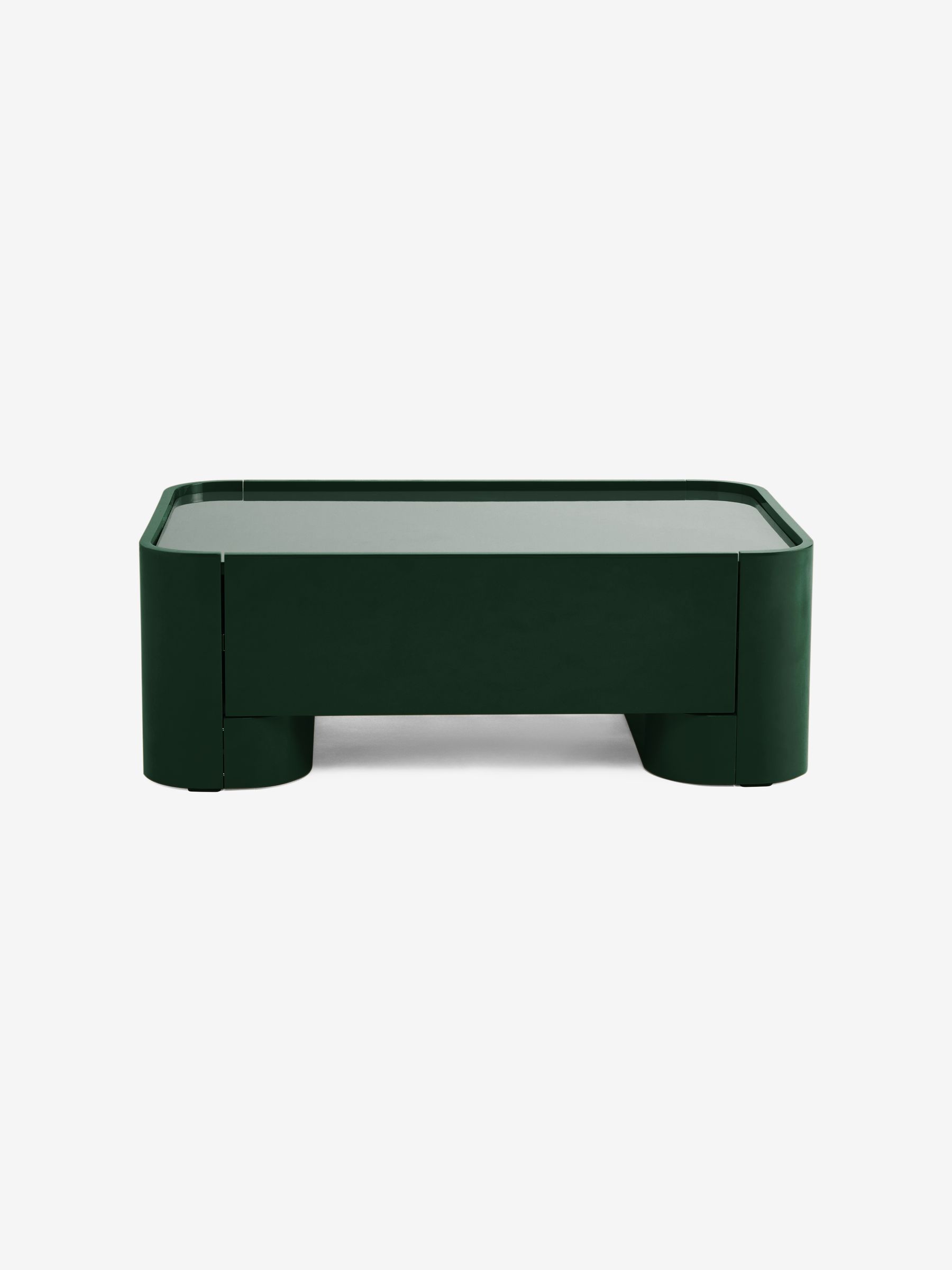 Kain Storage Coffee Table in Dark Green Gloss - Image 2 of 2