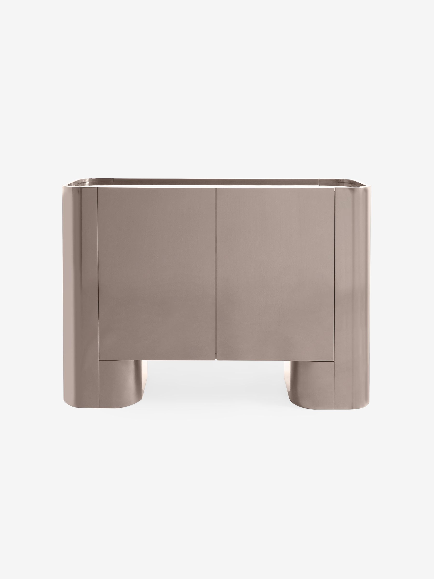Kain Small Sideboard in Mushroom Grey Gloss - Image 5 of 5