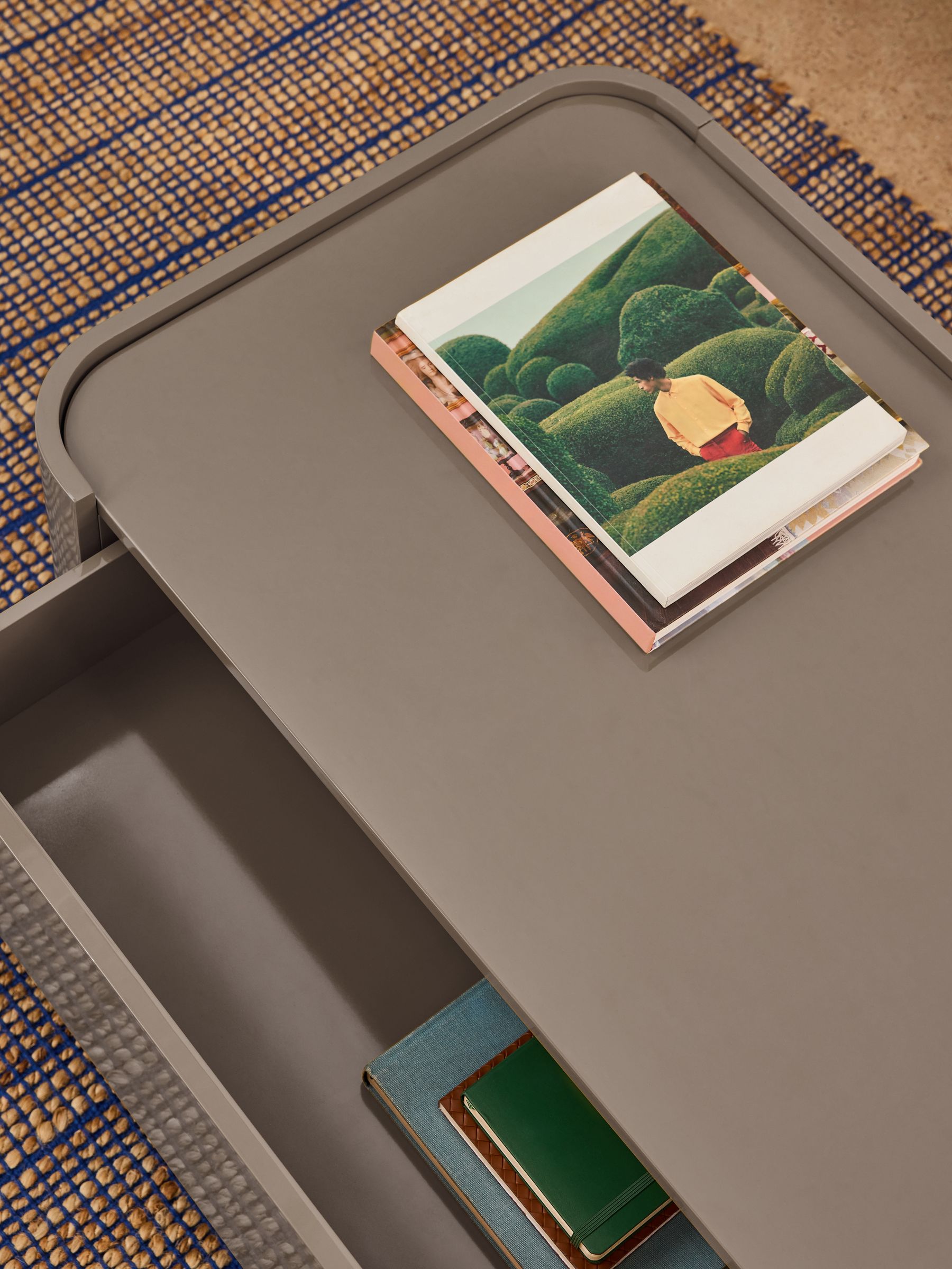 Kain Storage Coffee Table in Mushroom Grey Gloss - Image 2 of 4