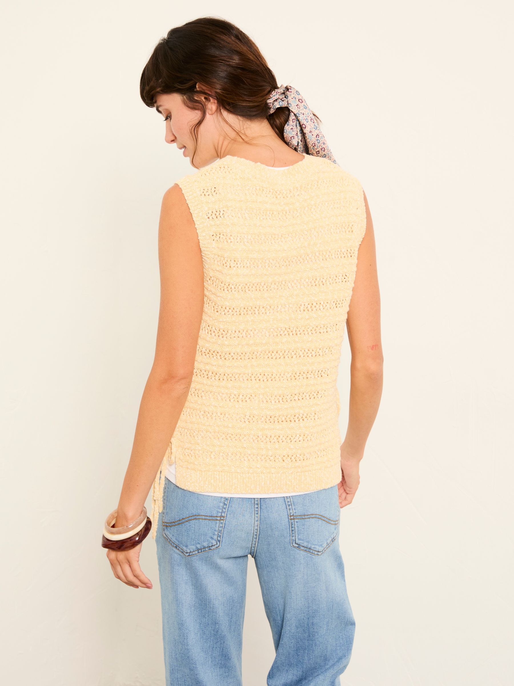 Willa Yellow Knitted Tank - Image 3 of 7