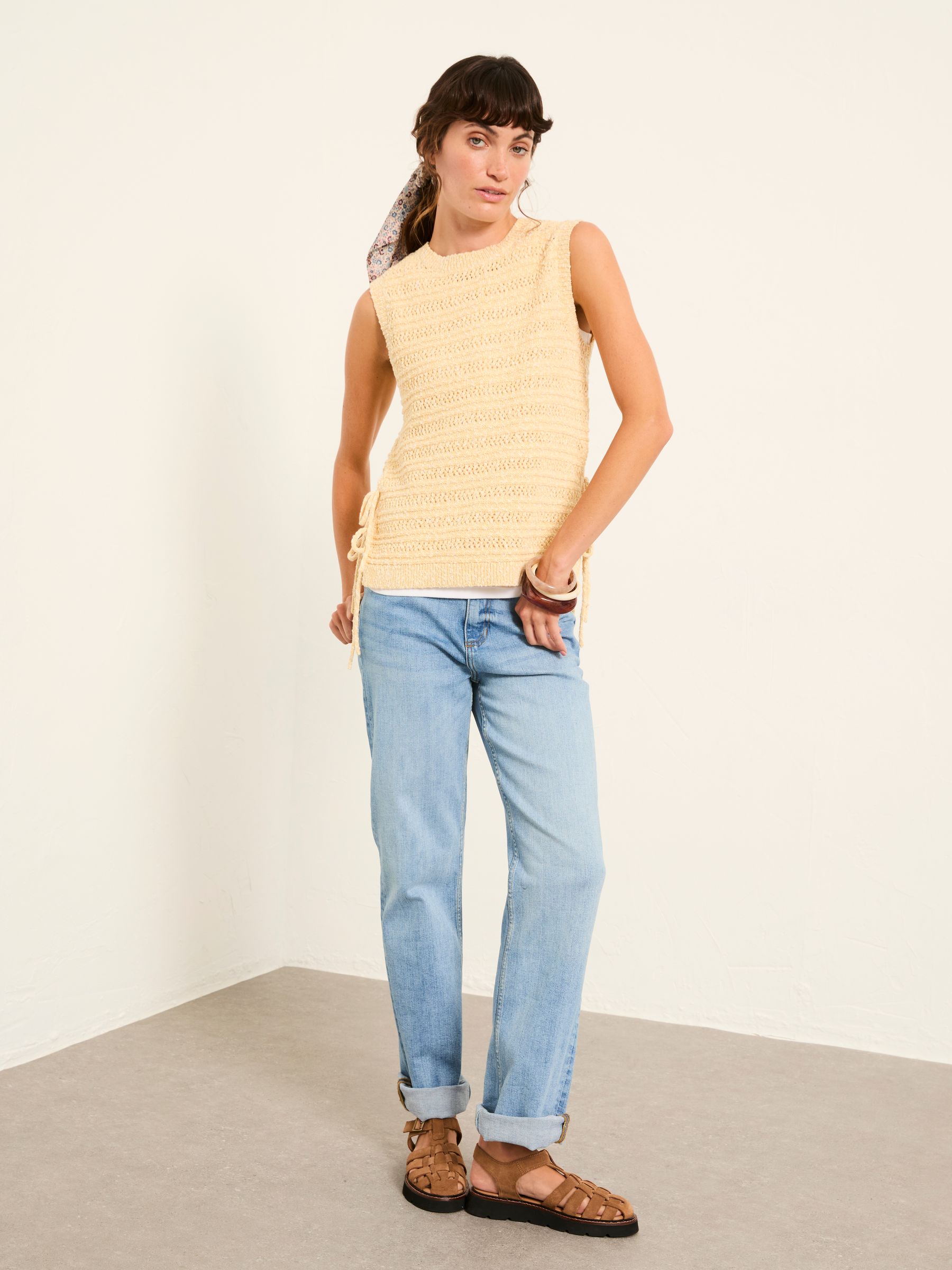 Willa Yellow Knitted Tank - Image 4 of 7