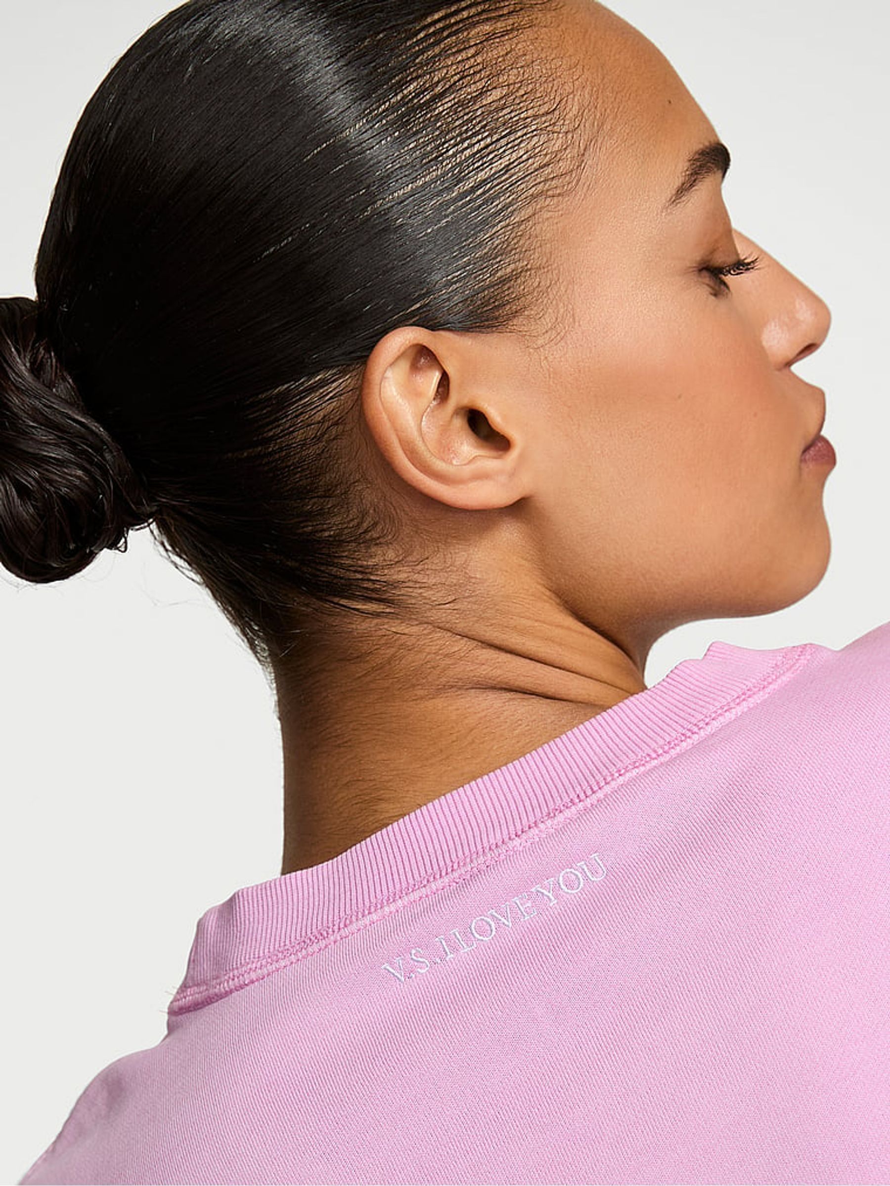 Washed Bikini Purple Angel Oversized Sweatshirt - Image 3 of 3