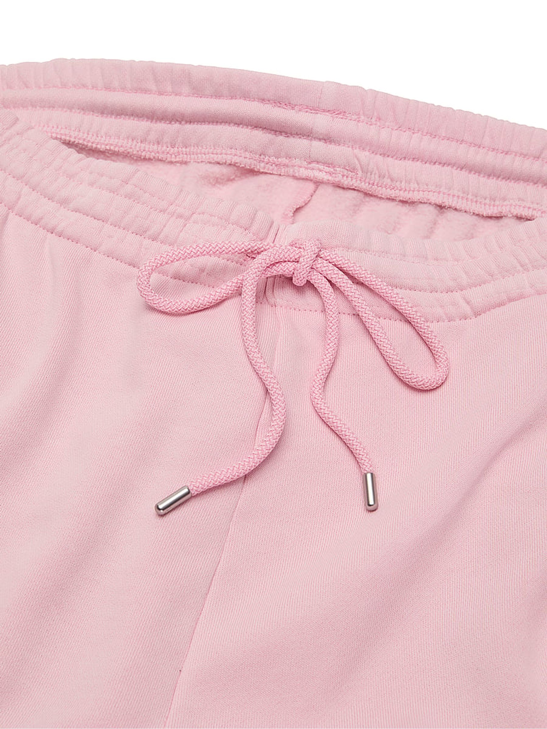 Washed Pretty Blossom Pink Fleece Wide Leg Joggers - Image 4 of 4