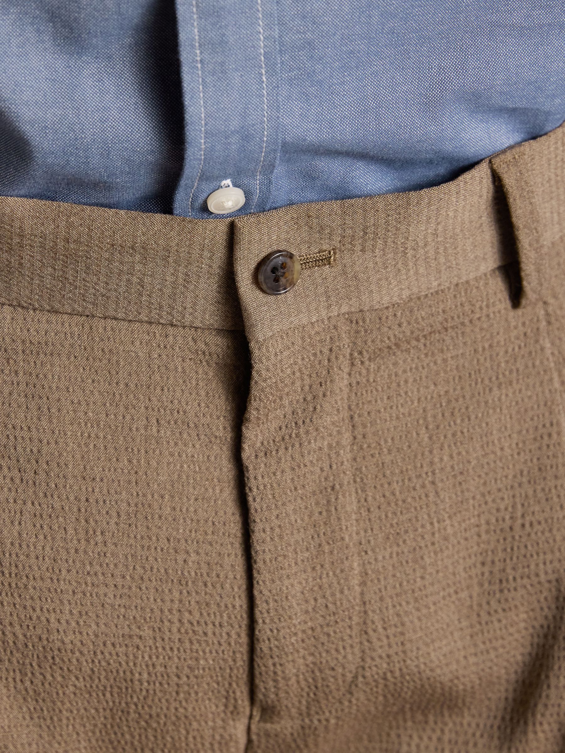 Brown Seersucker Suit Trousers - Image 4 of 8