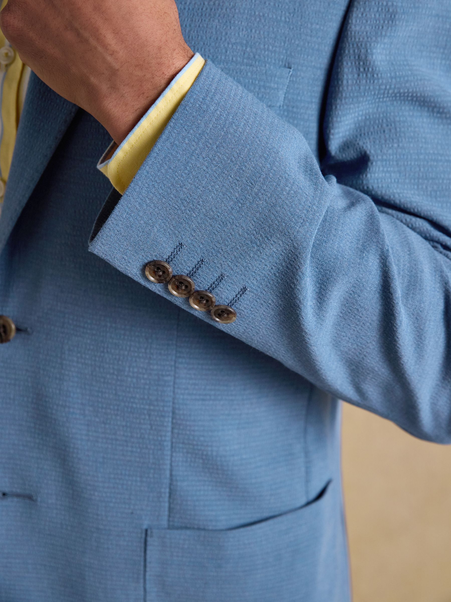 Blue Seersucker Suit Jacket - Image 10 of 18