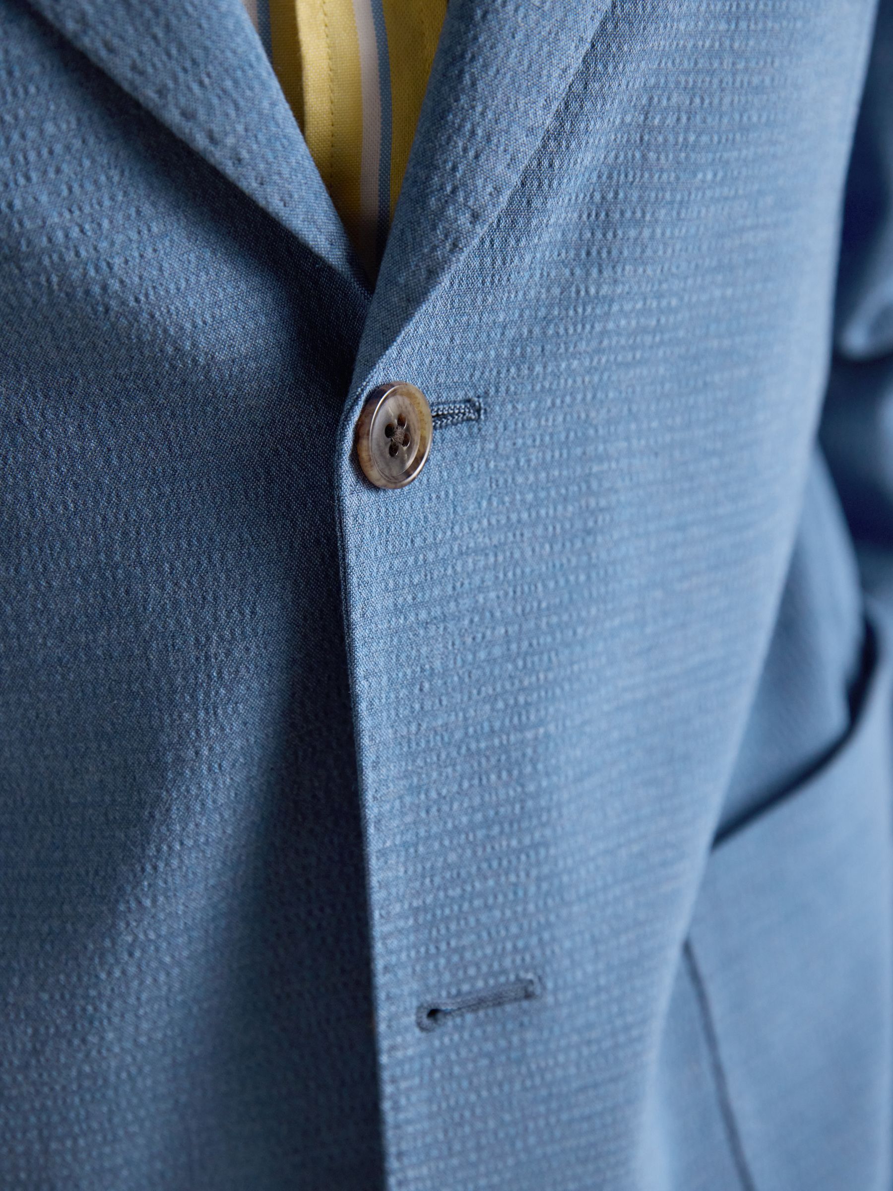 Blue Seersucker Suit Jacket - Image 5 of 18