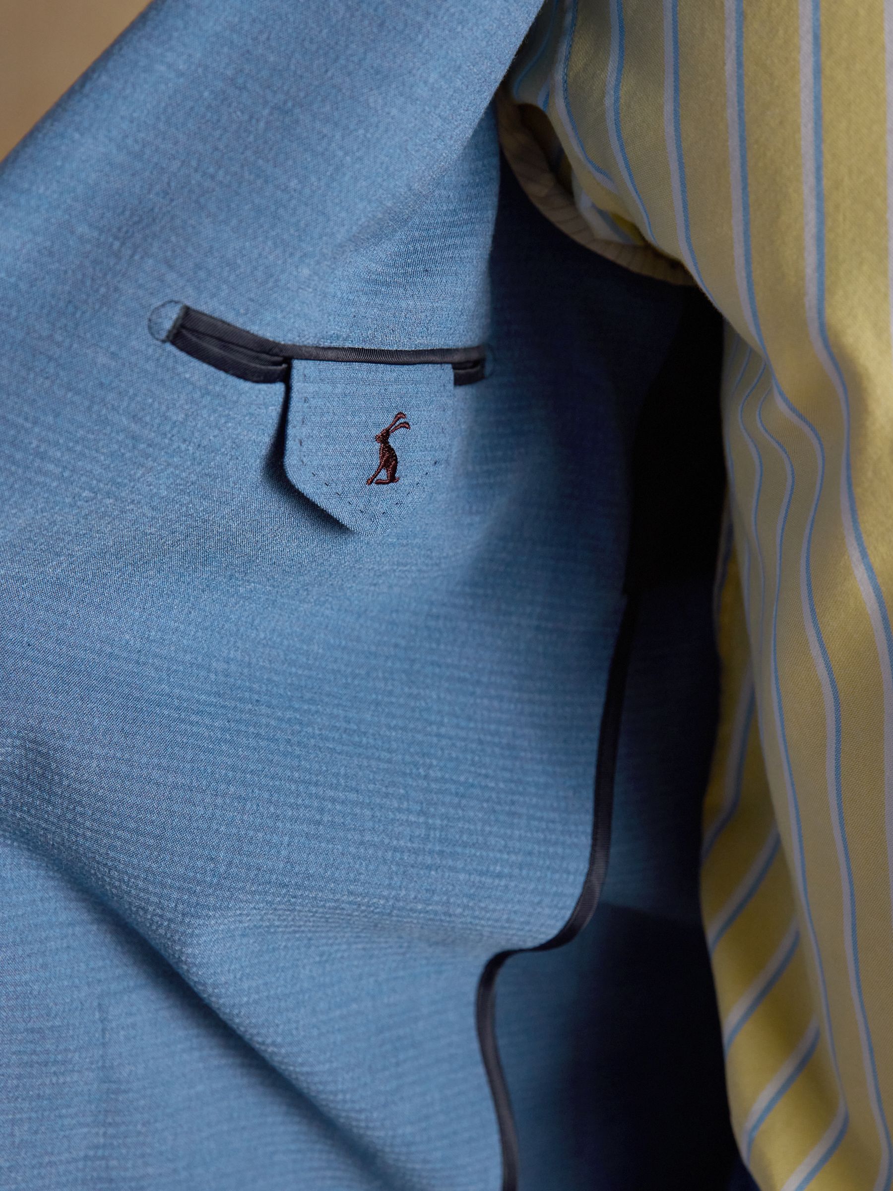 Blue Seersucker Suit Jacket - Image 8 of 18