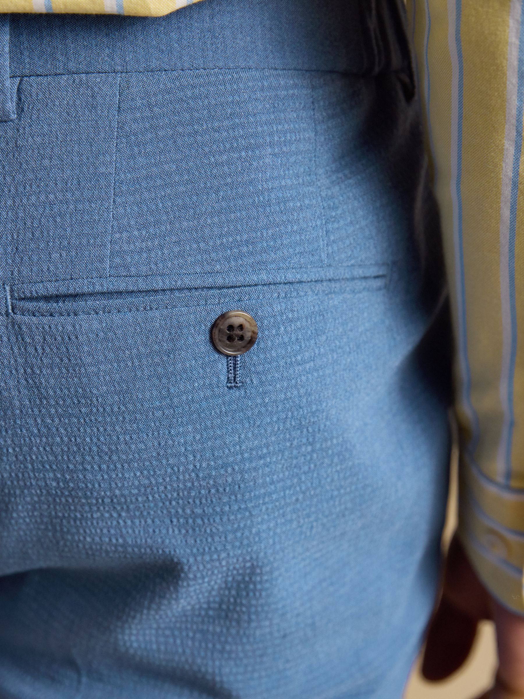 Blue Seersucker Suit Trousers - Image 6 of 8