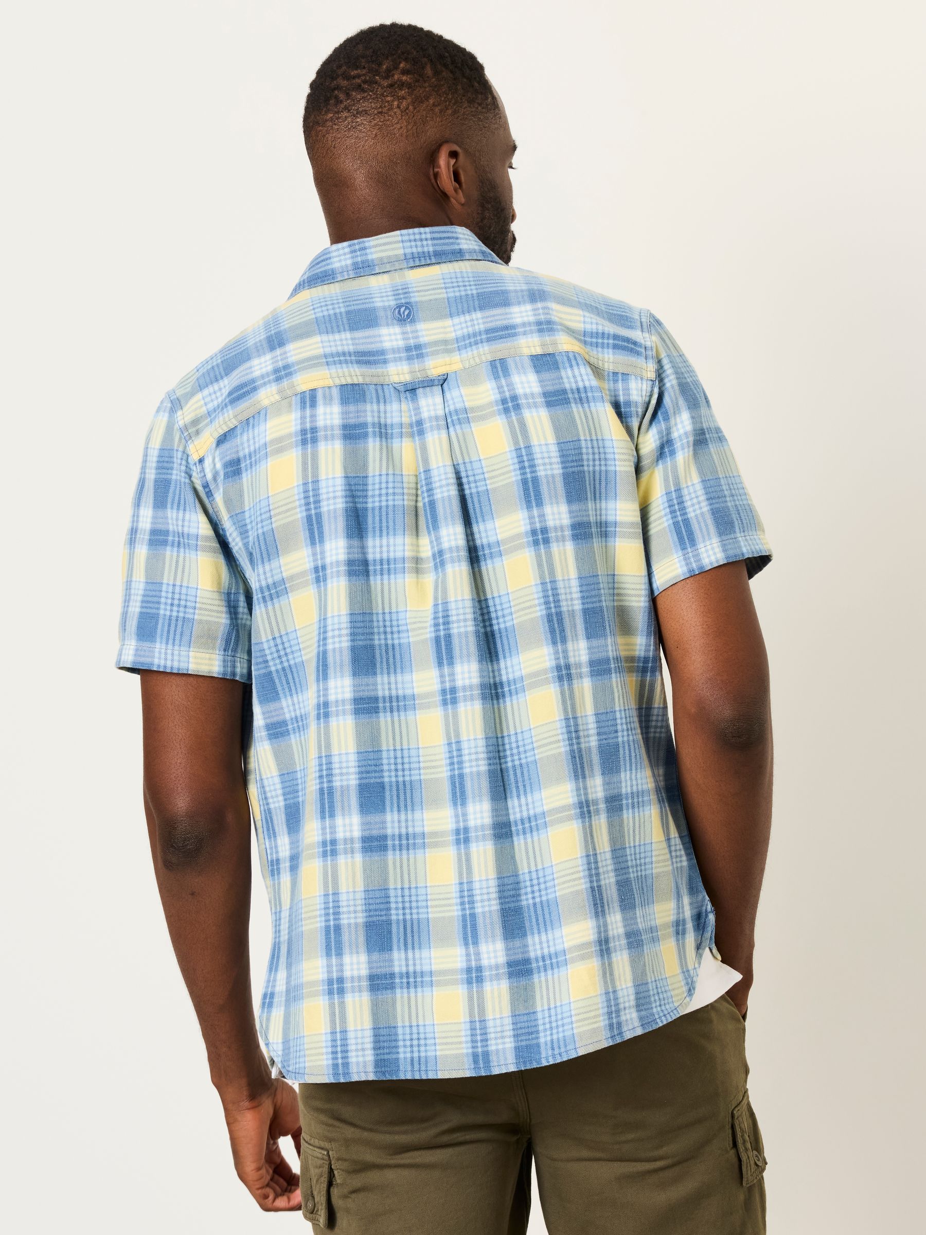 Bude Blue Short Sleeve Check Shirt - Image 2 of 6