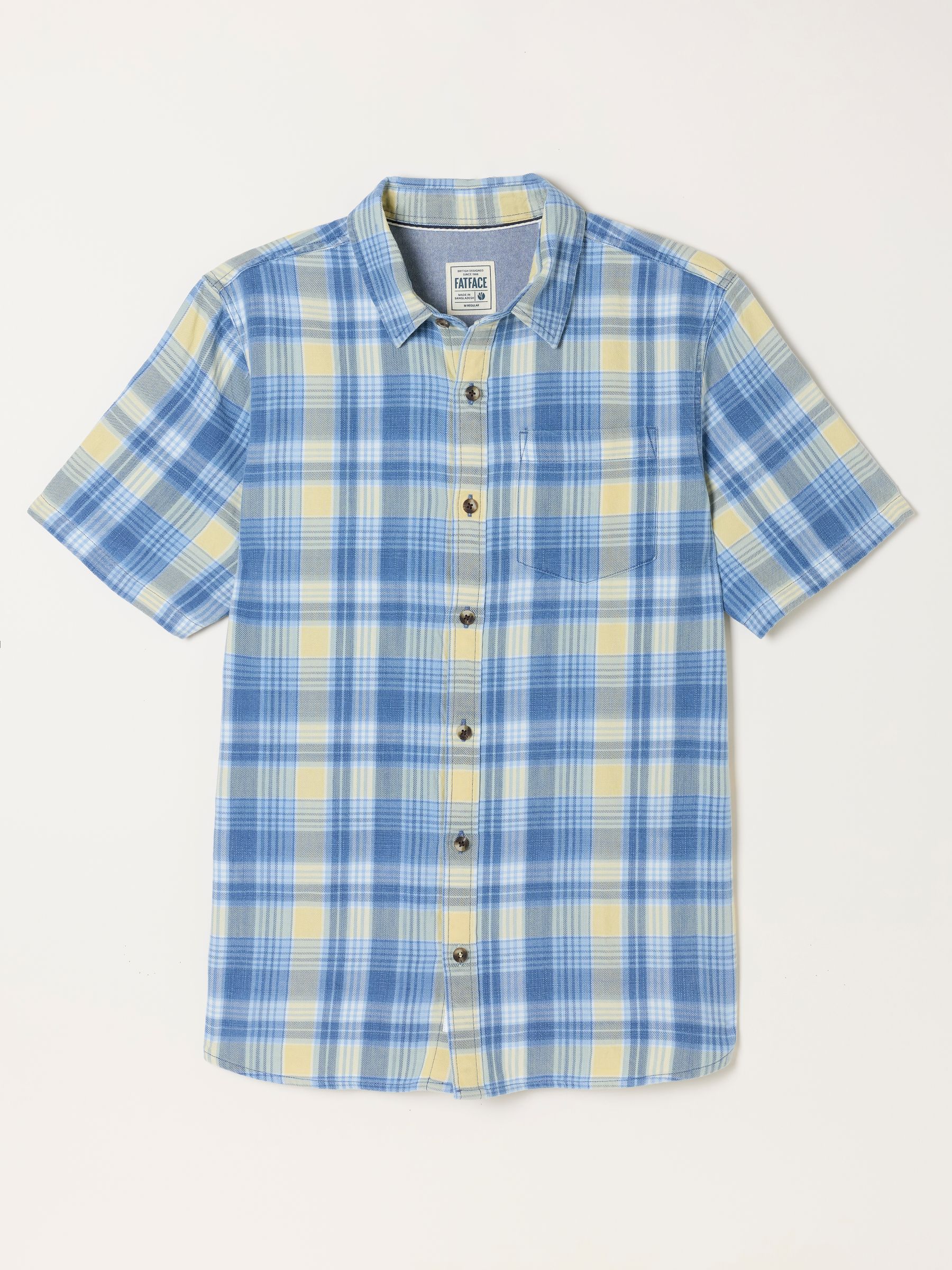 Bude Blue Short Sleeve Check Shirt - Image 6 of 6