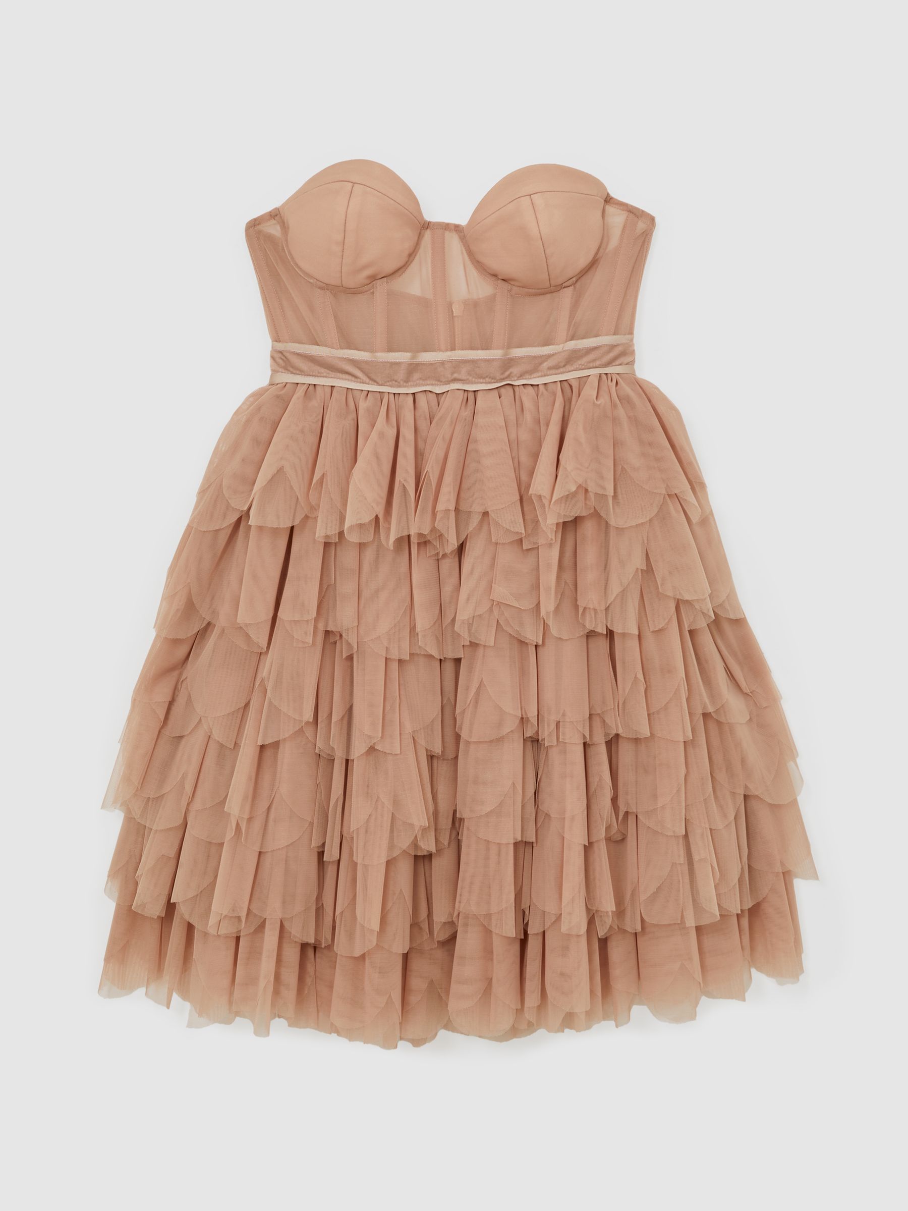 Reiss | Royal Ballet Tulle Mini Dress in Pink - Image 2 of 5