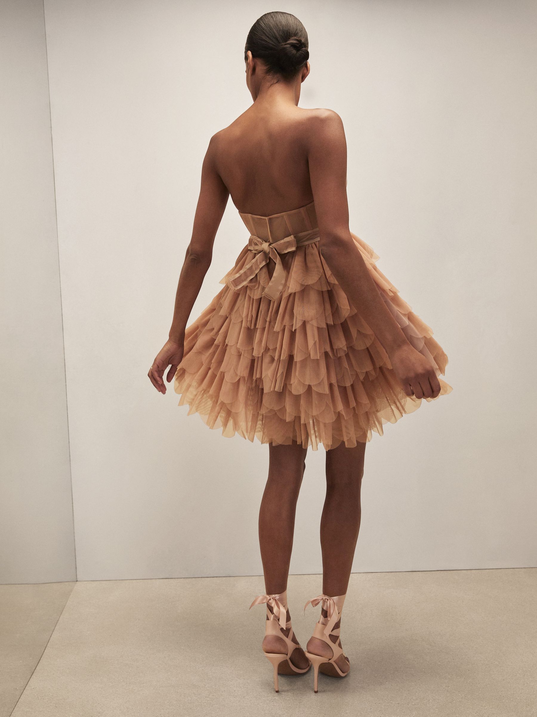 Reiss | Royal Ballet Tulle Mini Dress in Pink - Image 4 of 5