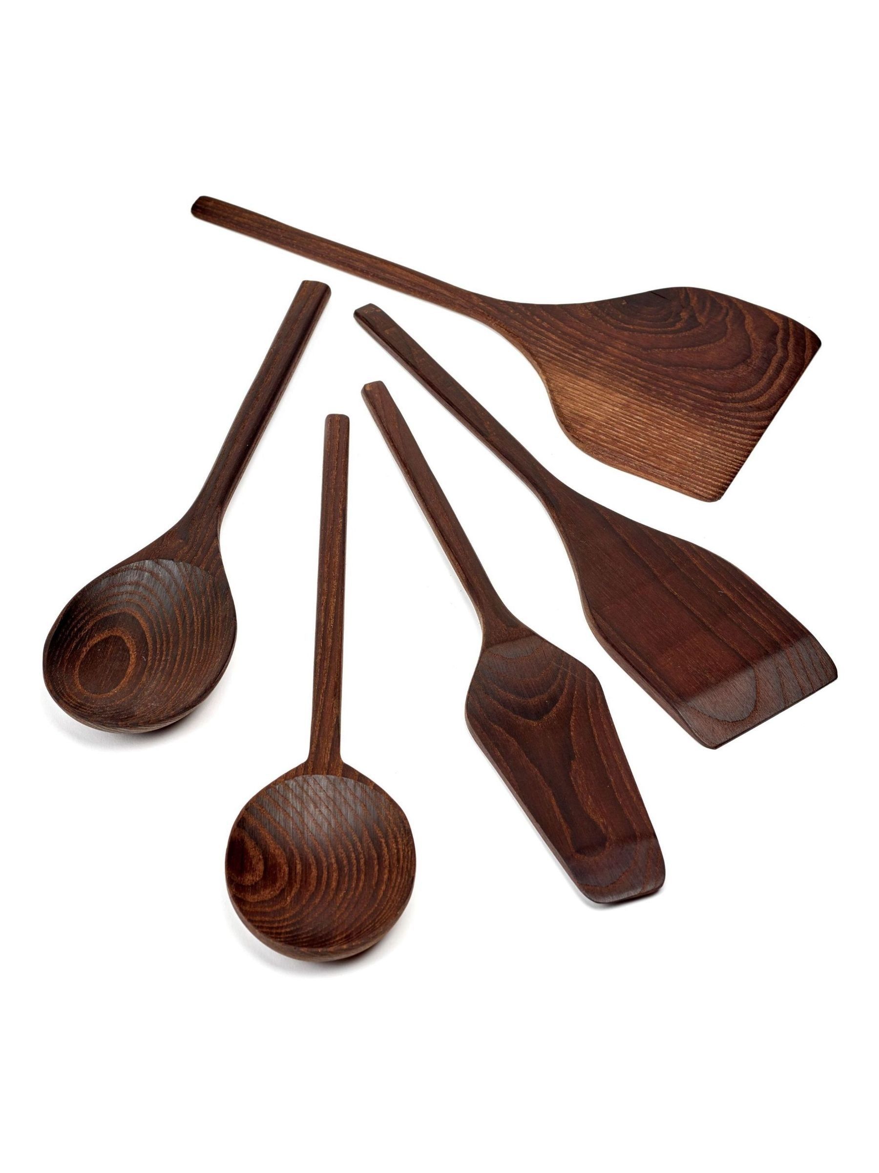 Serax Set of 5 Brown Pure Kitchen Utensils - Image 3 of 6