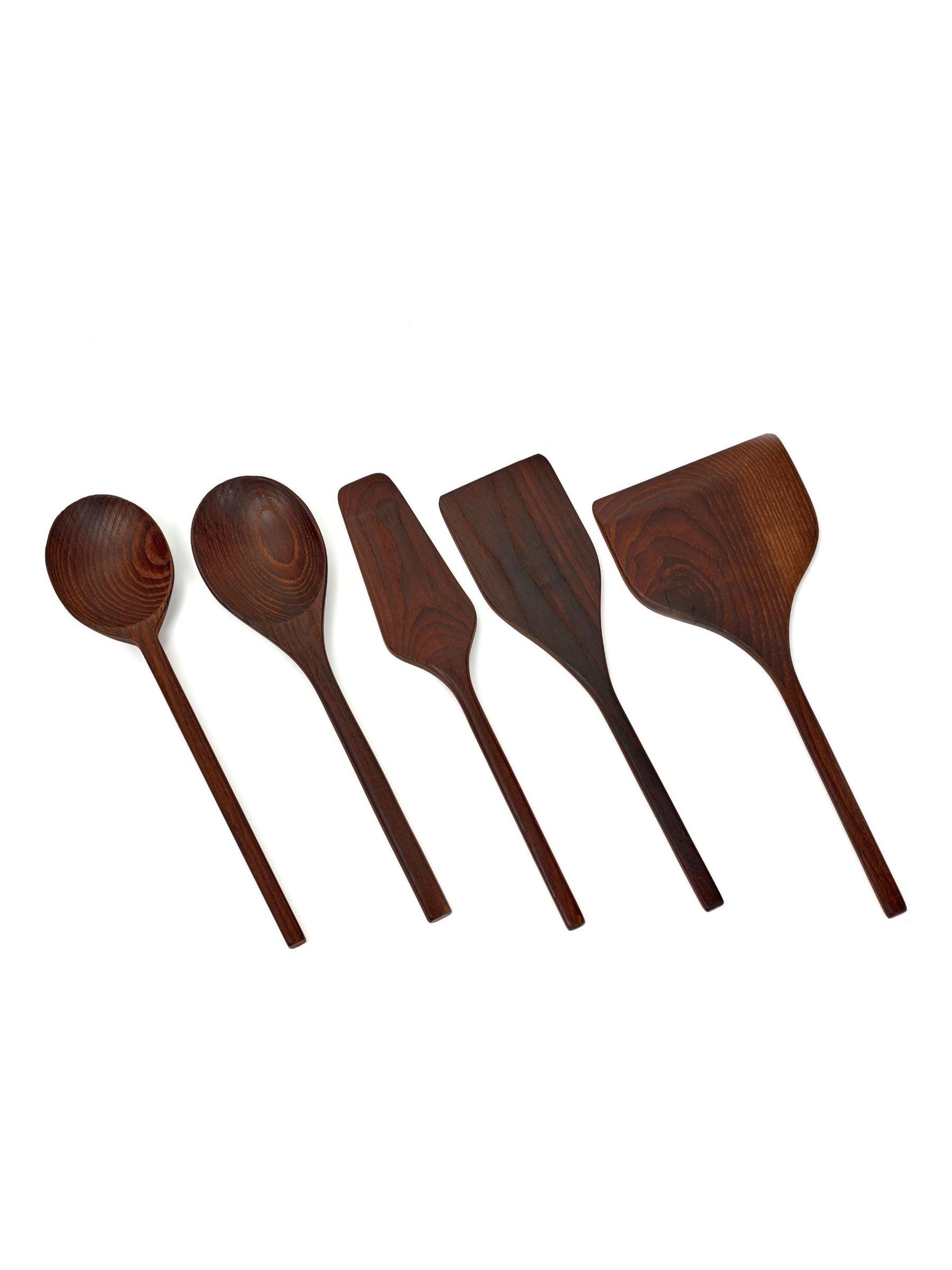 Serax Set of 5 Brown Pure Kitchen Utensils - Image 4 of 6