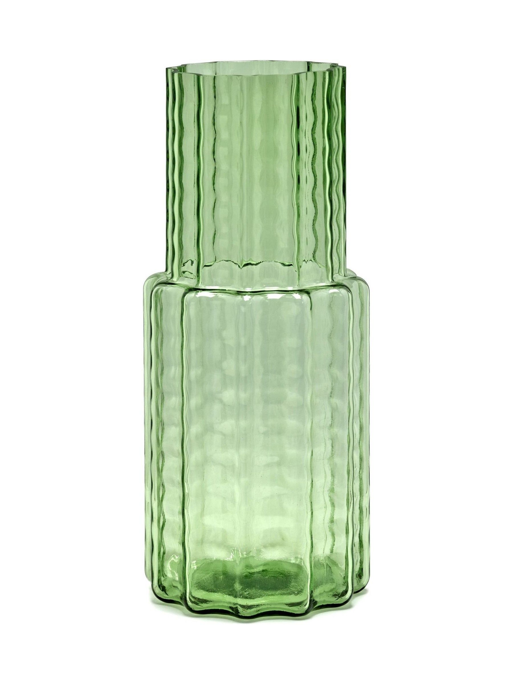 Green No.5 Waves Vase - Image 2 of 4