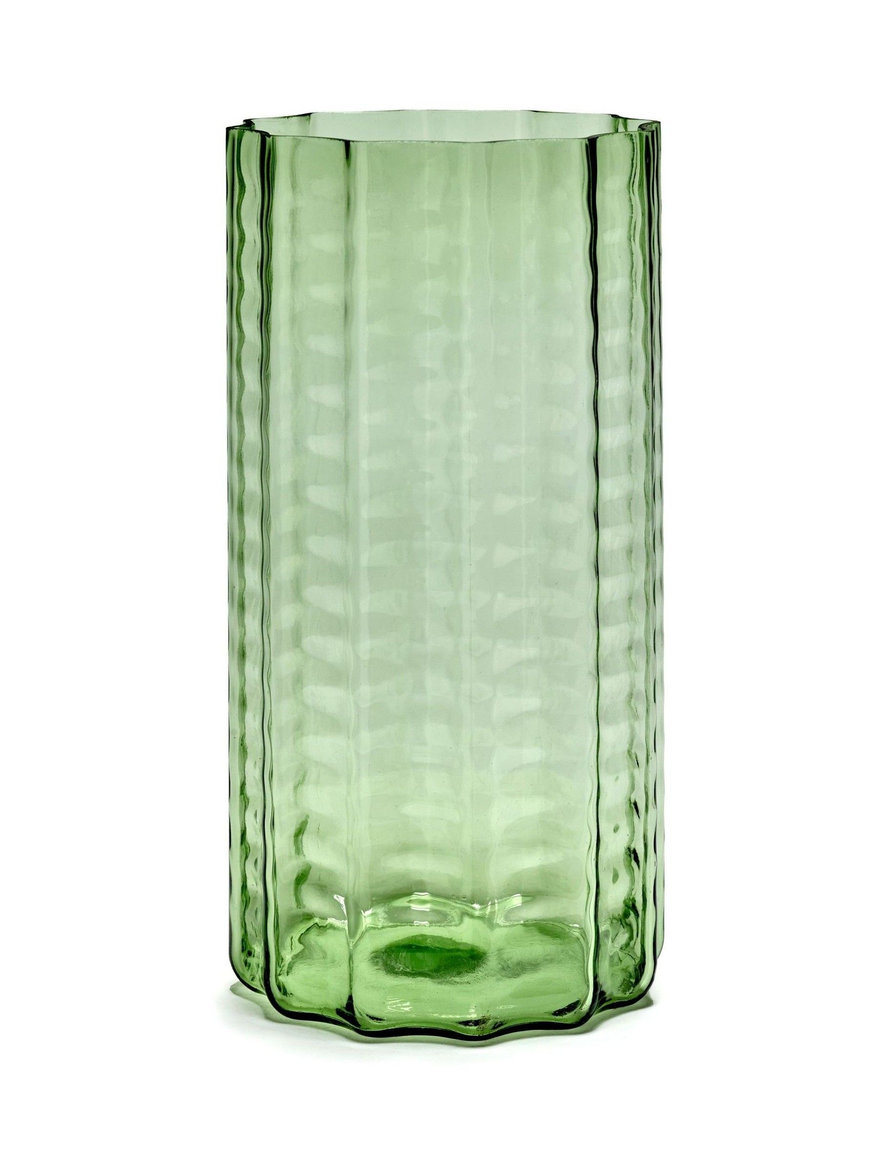 Green No.3 Waves Vase - Image 2 of 6