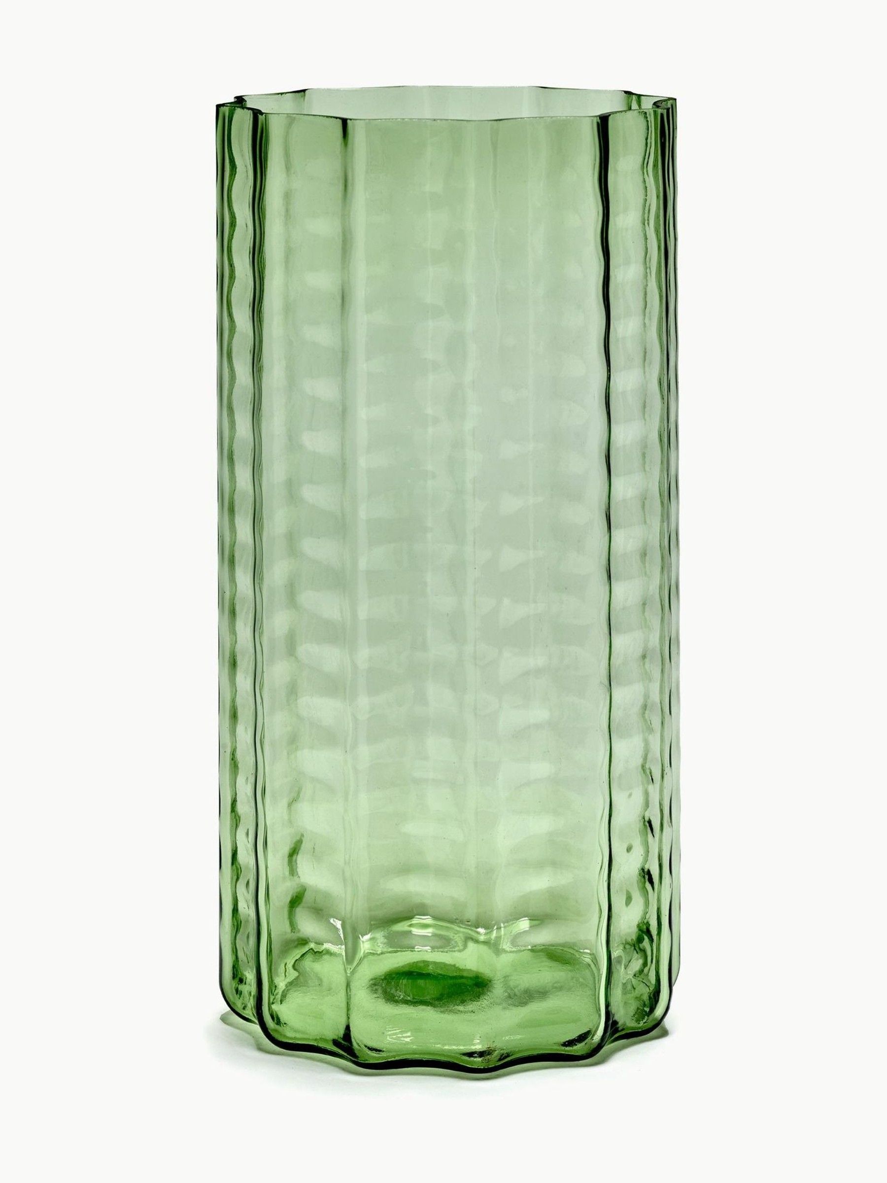 Green No.3 Waves Vase - Image 3 of 6