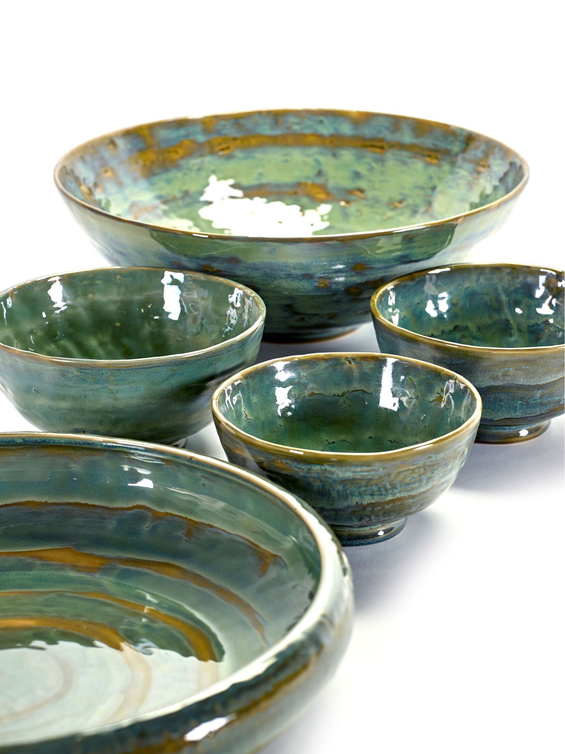 Serax Green Pure Salad Bowl - Image 4 of 5