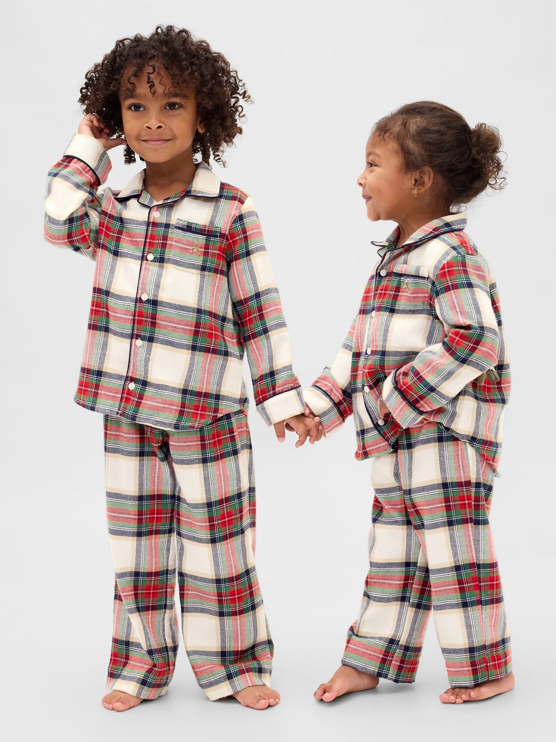 Red Check Matching Family Christmas Pyjamas - Image 1 of 5