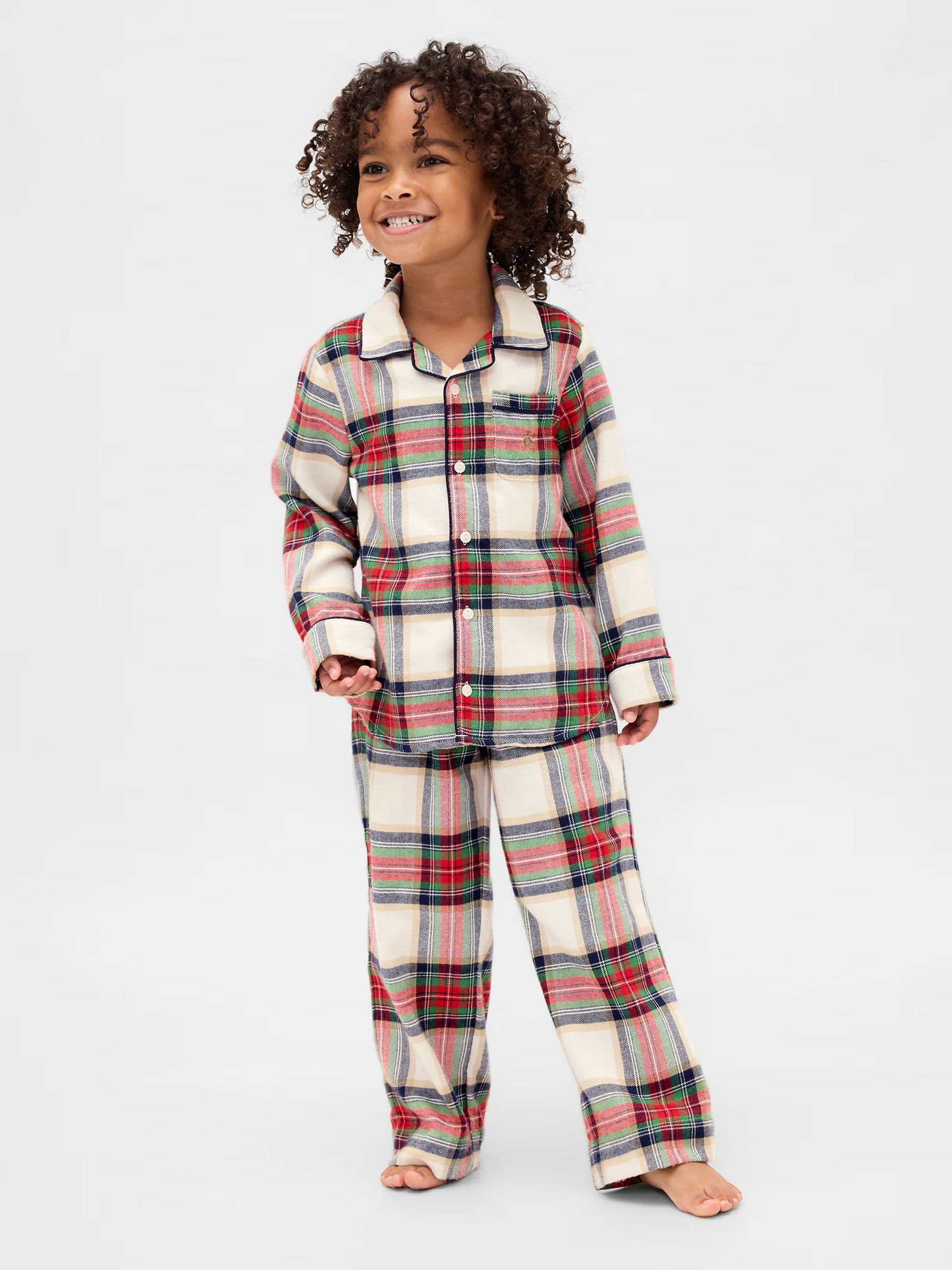 Red Check Matching Family Christmas Pyjamas - Image 2 of 5