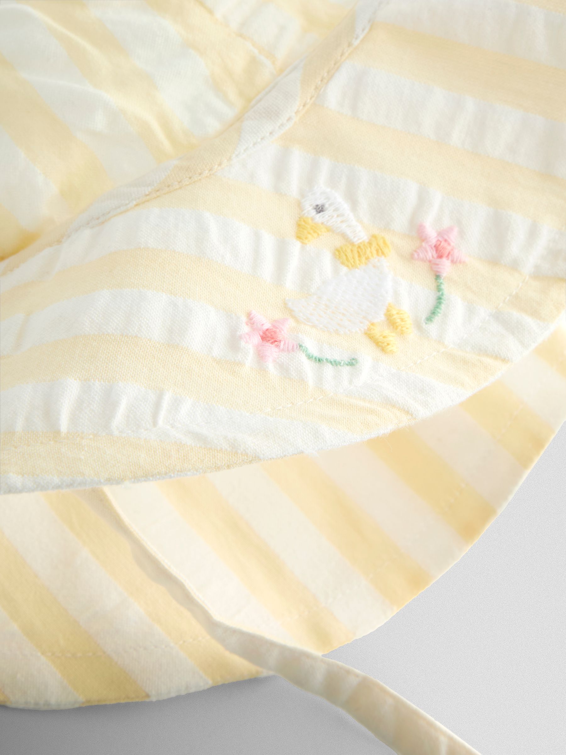 Yellow Bunny Embroidered Dress, Knicker and Hat Set - Image 12 of 12