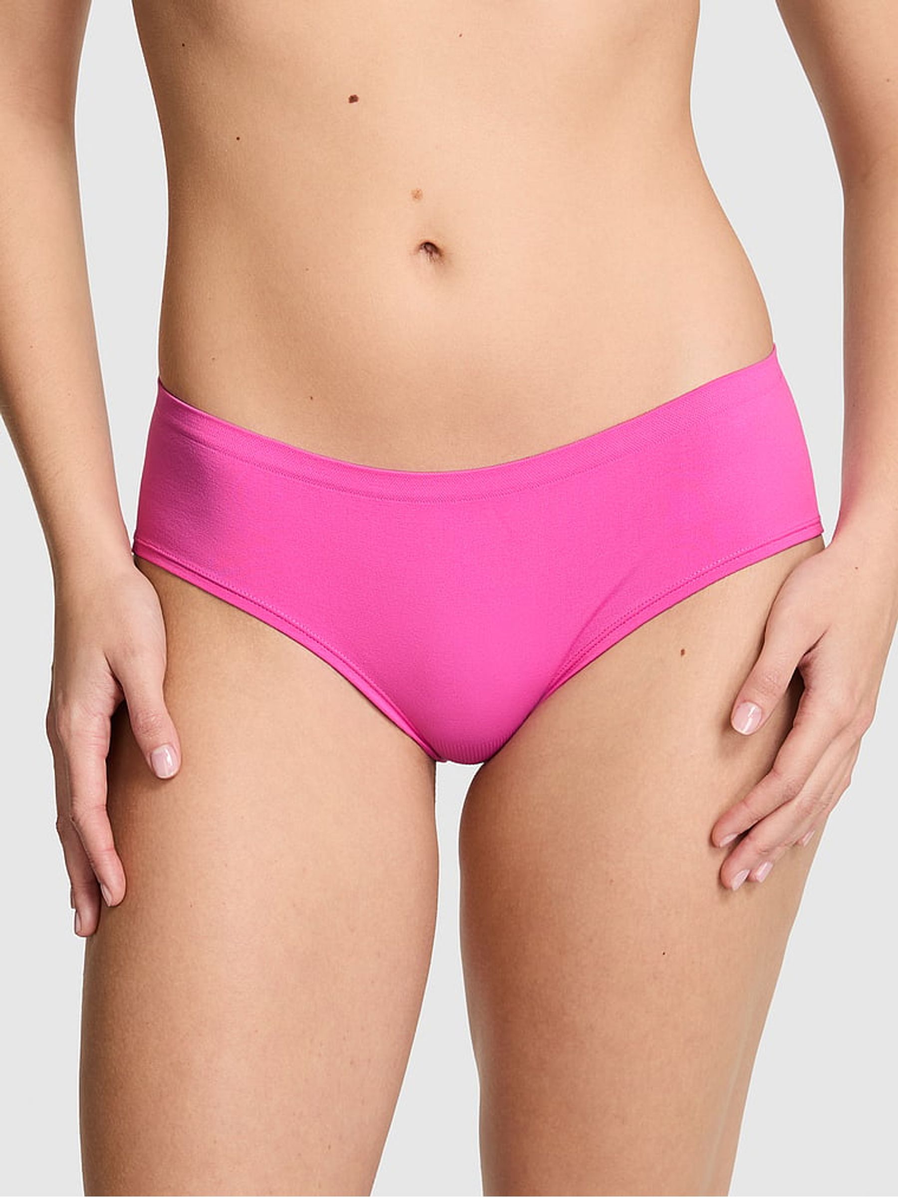 Sizzling Strawberry Pink Hipster Seamless Knickers - Image 1 of 2 Sizzling Strawberry Pink Hipster Seamless Knickers - Image 1 of 2