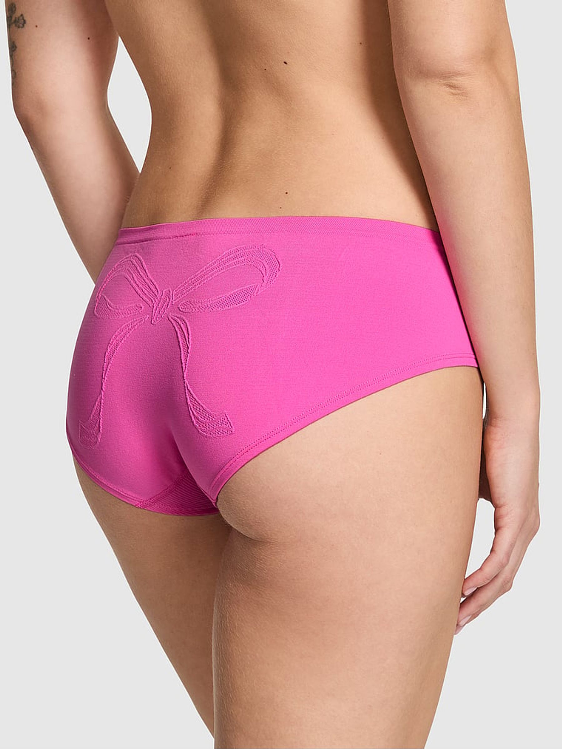 Sizzling Strawberry Pink Hipster Seamless Knickers - Image 2 of 2 Sizzling Strawberry Pink Hipster Seamless Knickers - Image 2 of 2