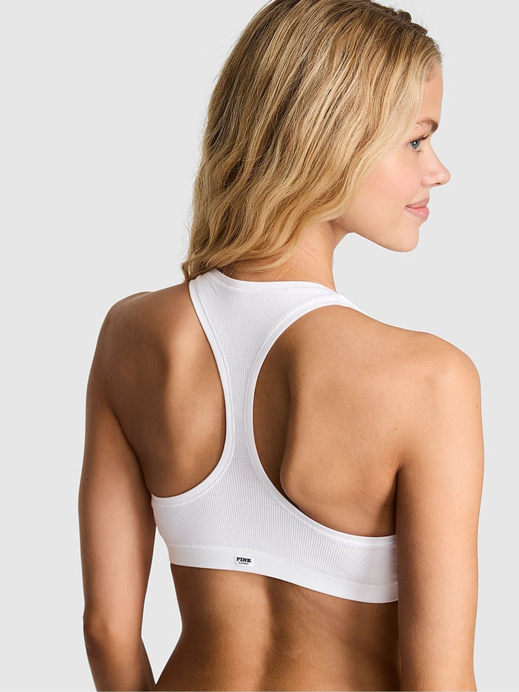 White Bralette Cotton Dorm - Image 2 of 2