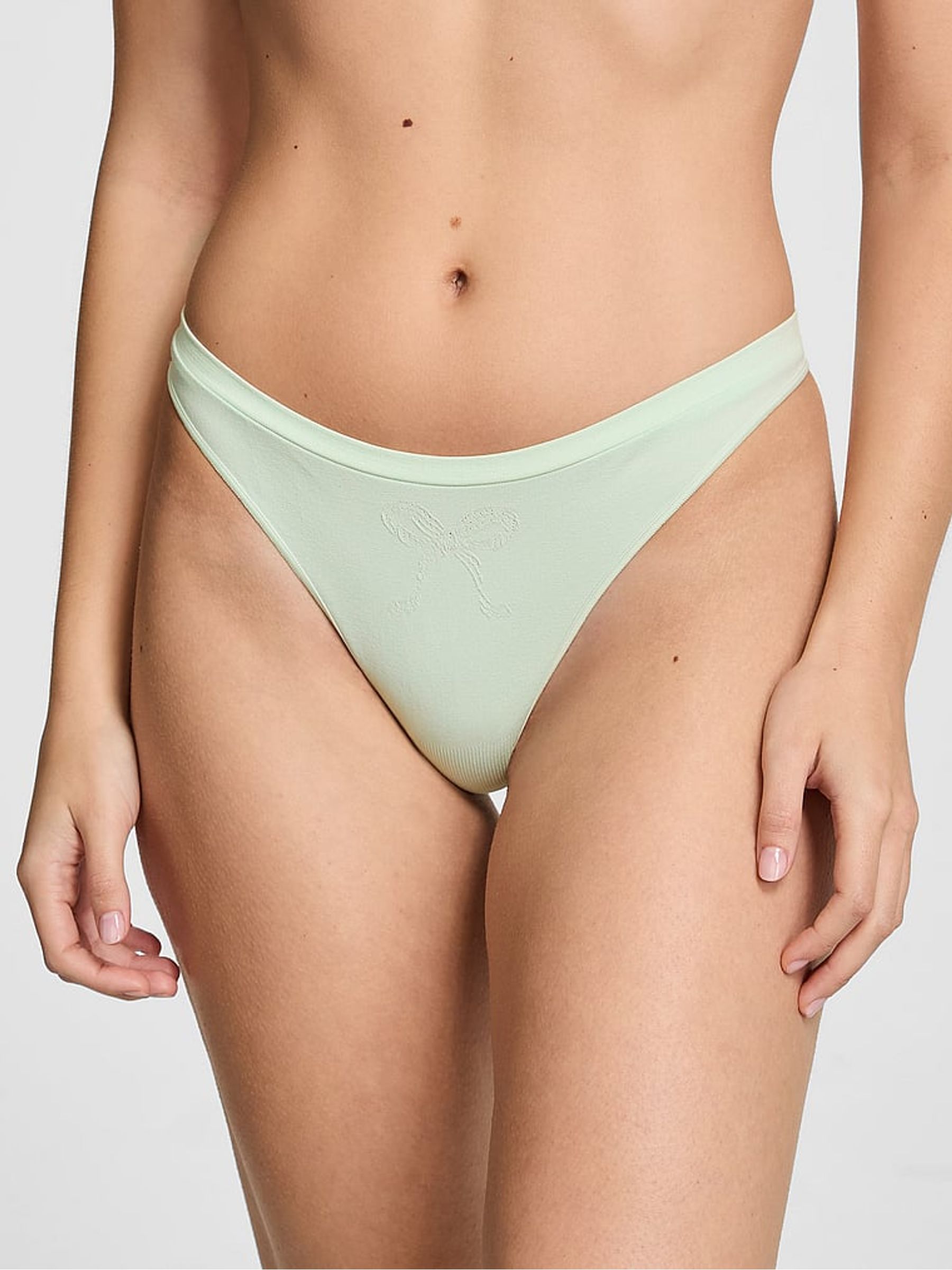 Mint Green Thong Seamless Knickers - Image 1 of 2 Mint Green Thong Seamless Knickers - Image 1 of 2