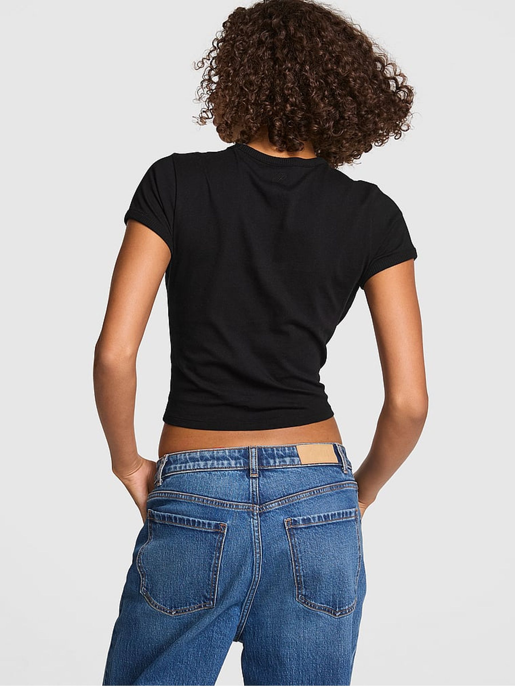 Black Cherry Print Retro T-Shirt - Image 2 of 3