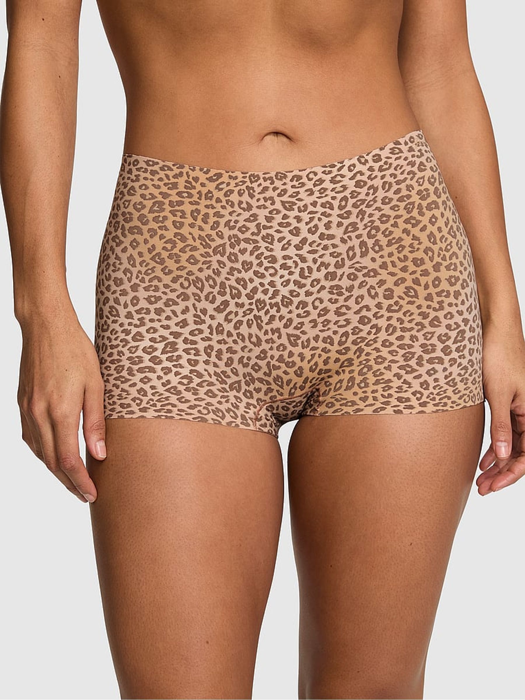 Leopard Brown Short No Show Knickers - Image 1 of 2