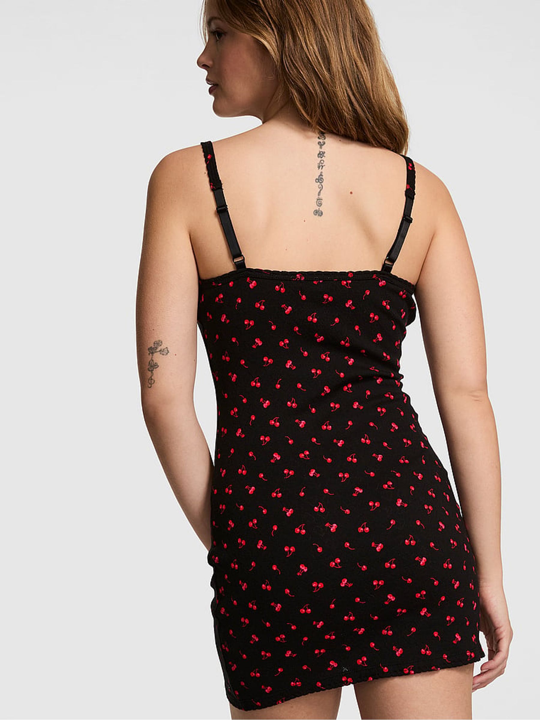Black Cherries Pointelle Slip Dress - Image 2 of 3