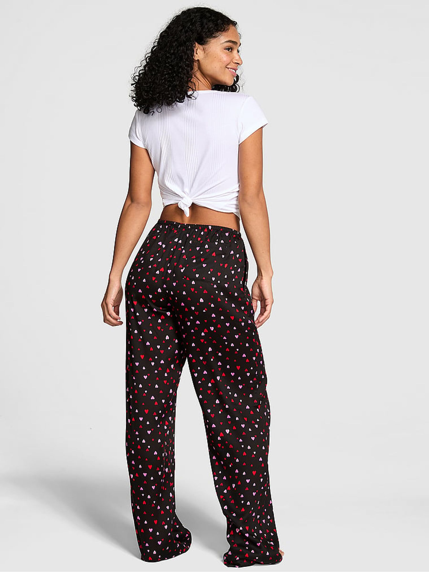 Black Hearts Long Pyjama Bottoms - Image 2 of 2